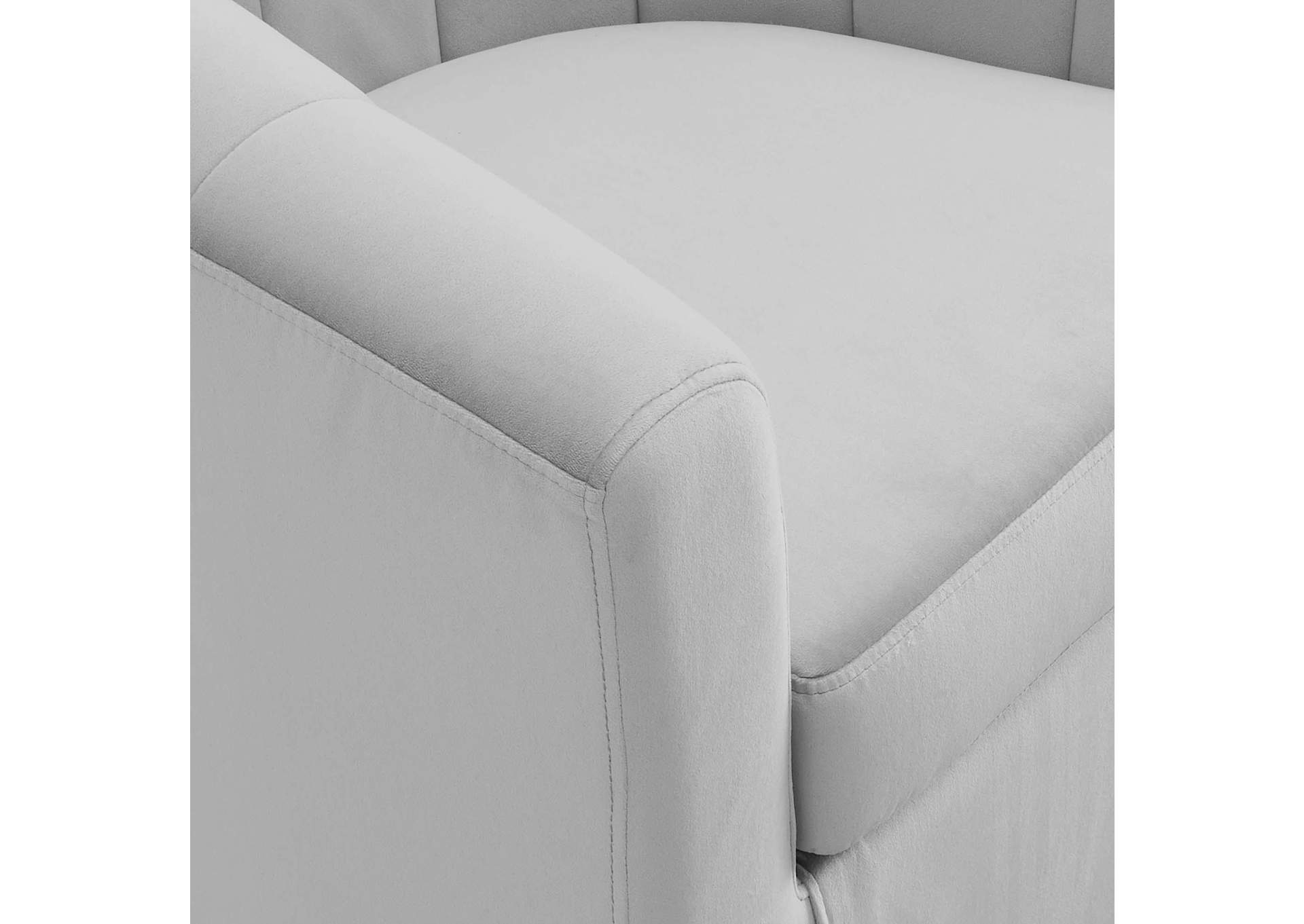 Prospect Performance Velvet Swivel Armchair image 6