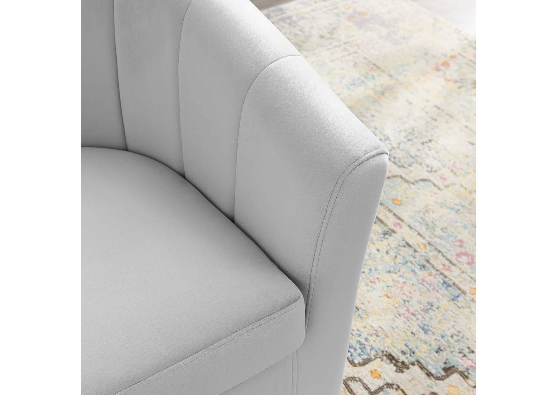 Prospect Performance Velvet Swivel Armchair image 7