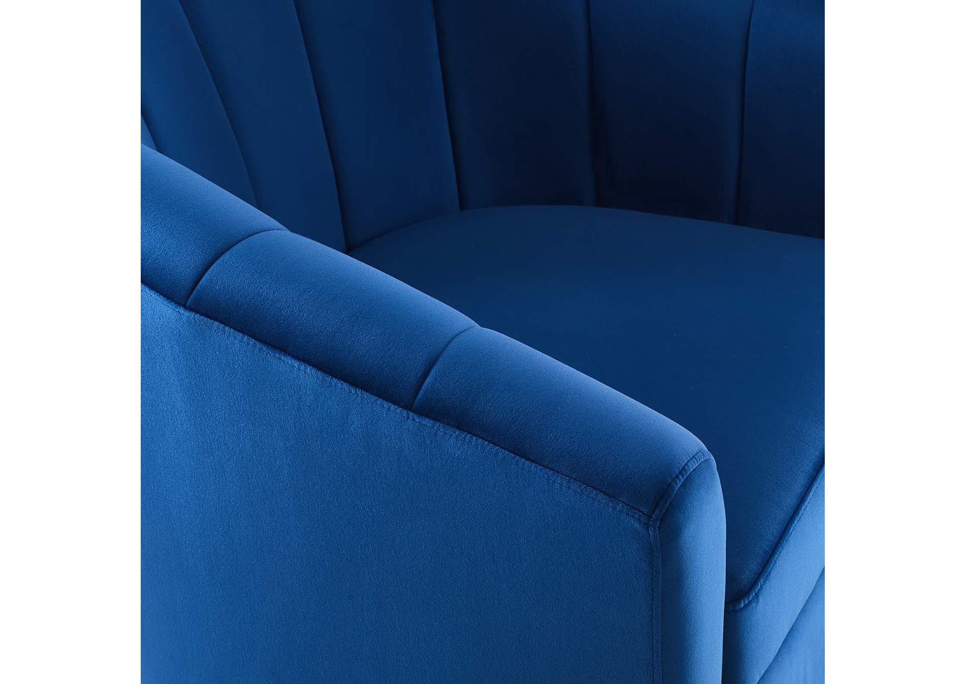 Prospect Performance Velvet Swivel Armchair image 6