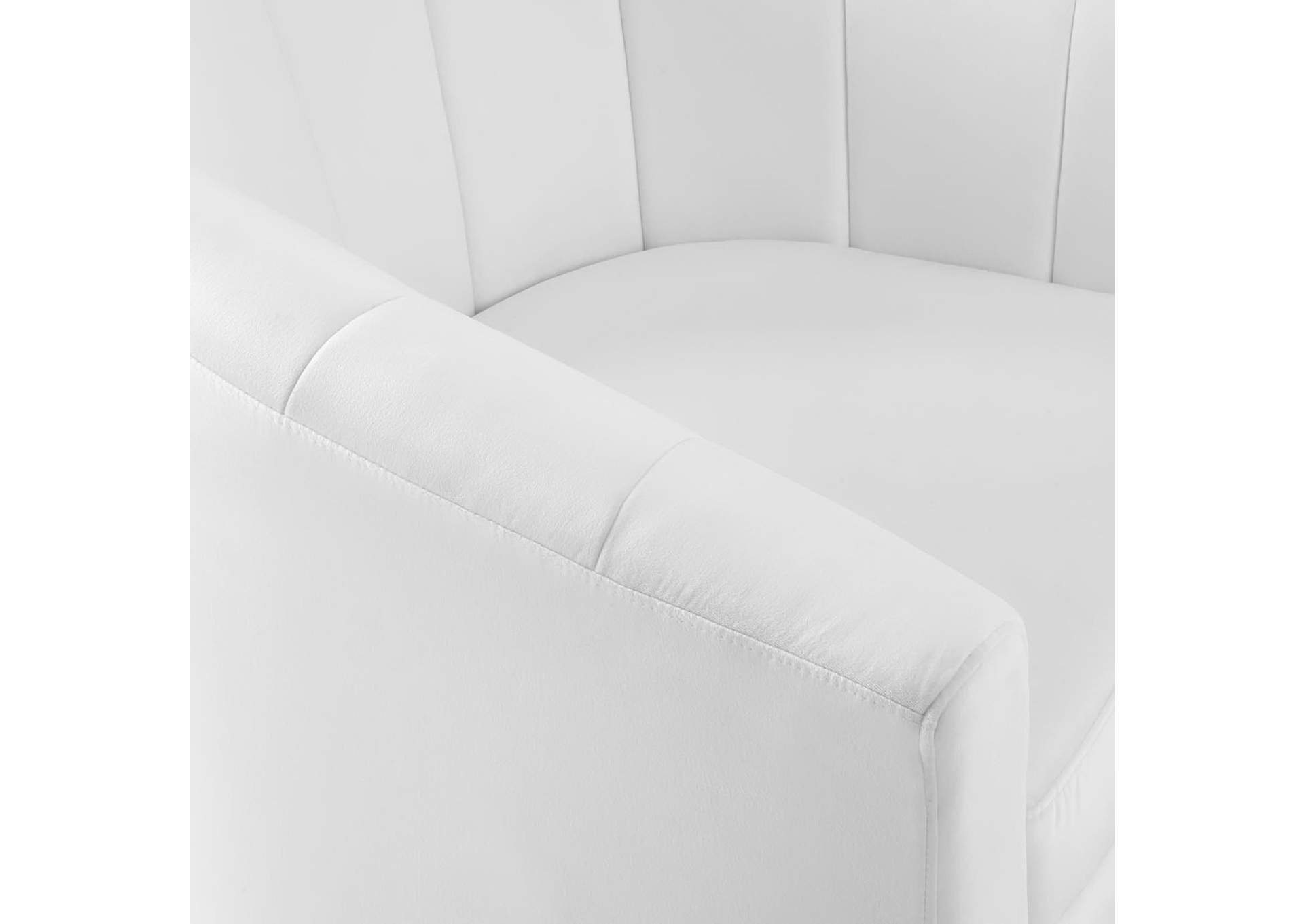 Prospect Performance Velvet Swivel Armchair image 6