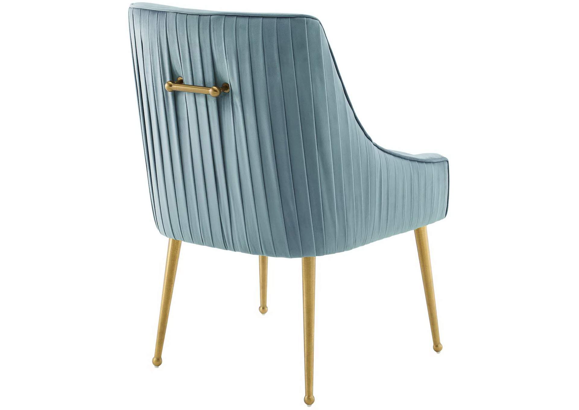 Discern Pleated Back Upholstered Performance Velvet Dining Chair Set Of 2 image 4