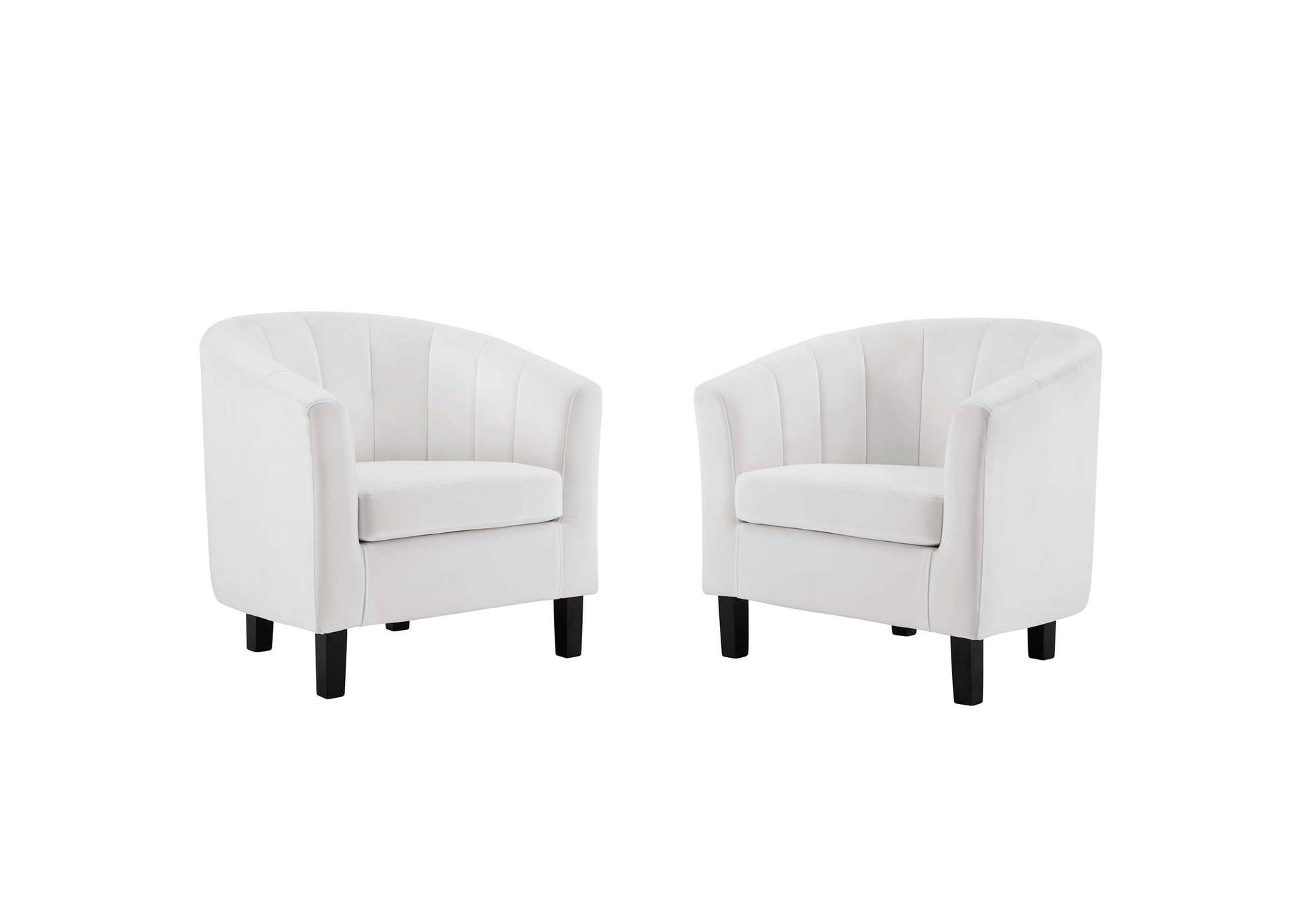 Prospect Channel Tufted Performance Velvet Armchair Set Of 2 By Modway image 1