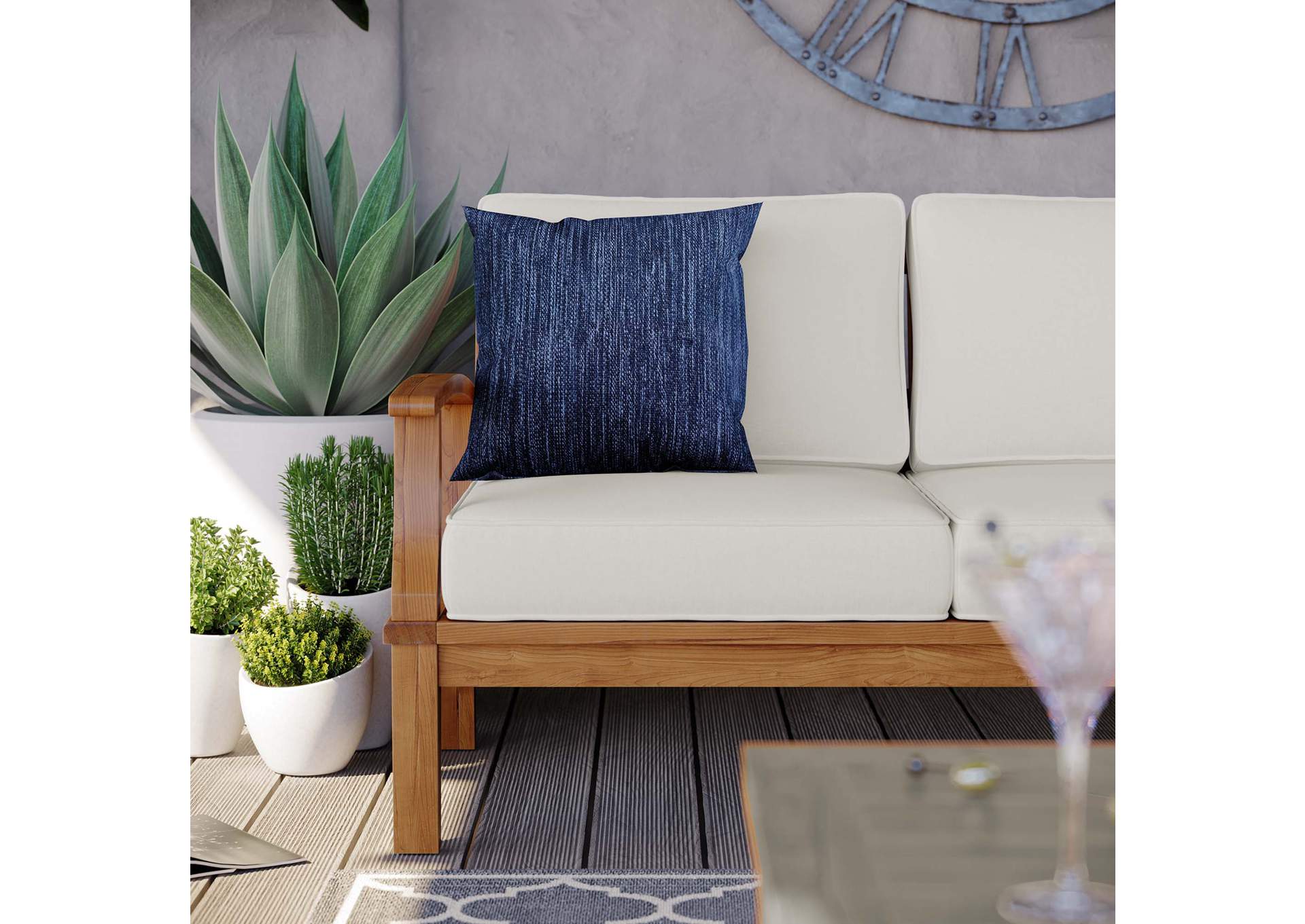 Marina Outdoor Patio Teak Sofa