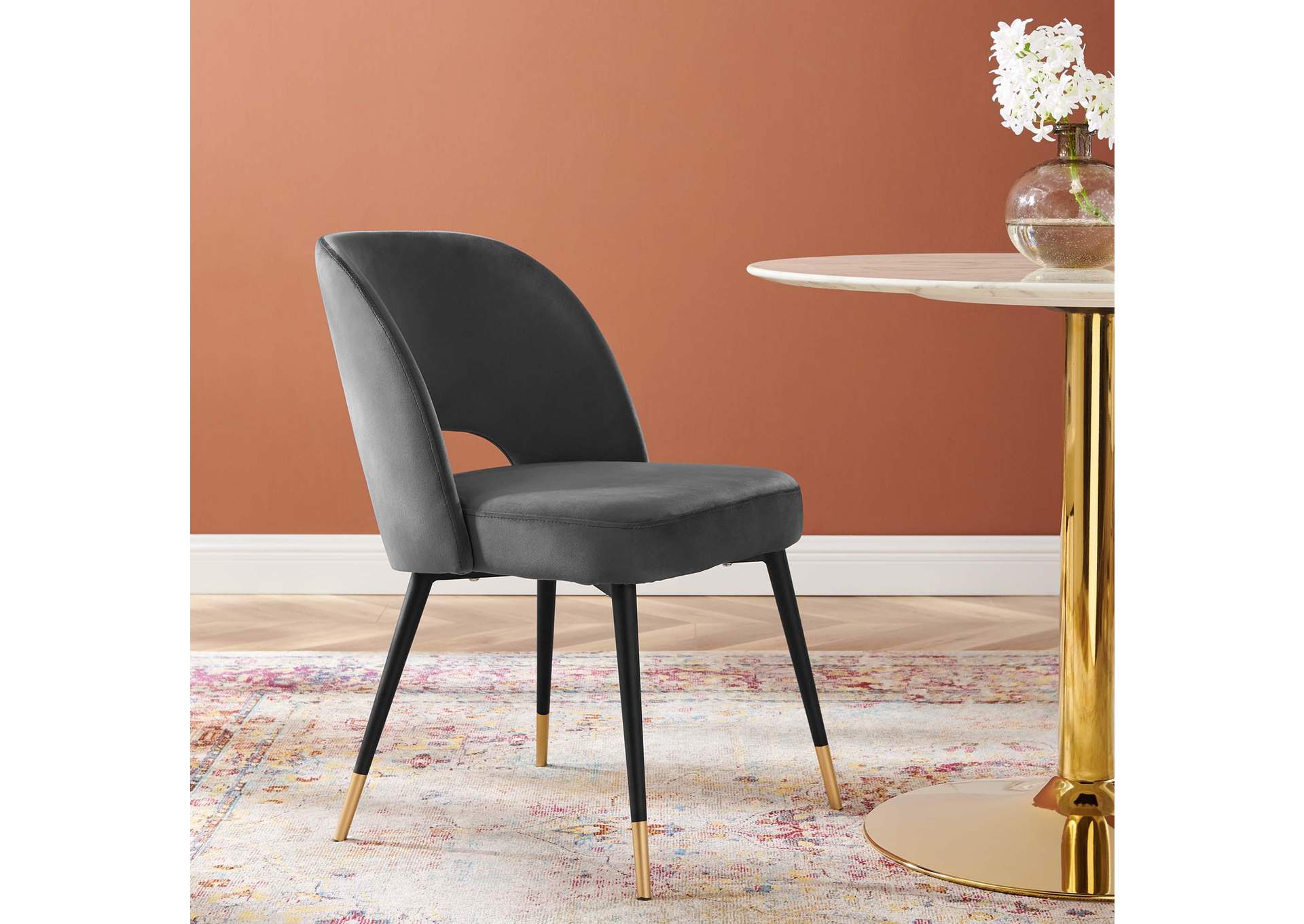 Rouse Performance Velvet Dining Side Chair image 9