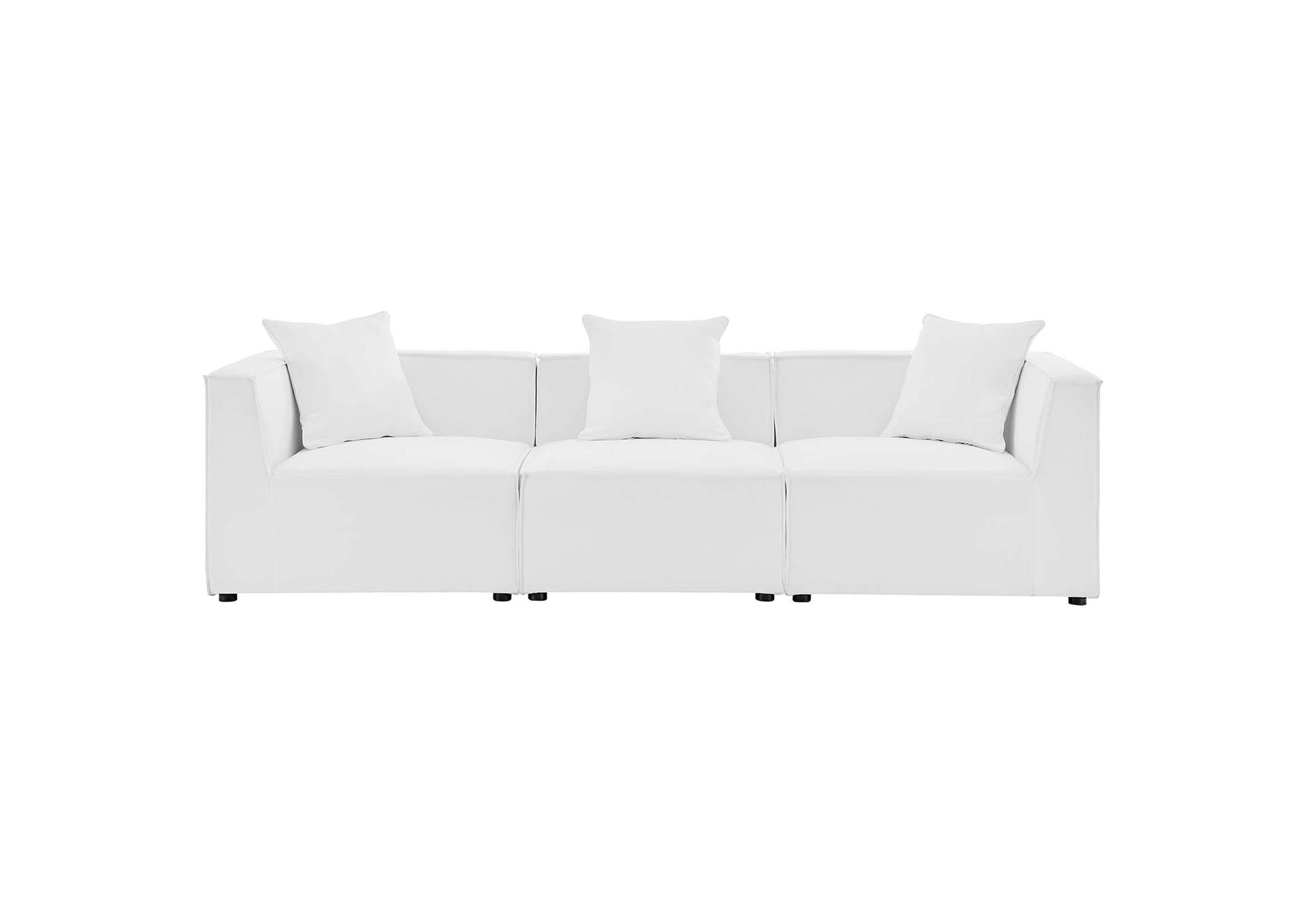 Saybrook 3-Piece Outdoor Patio Upholstered Sectional Sofa By Modway