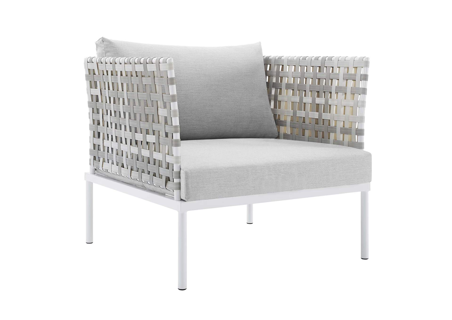 Harmony Sunbrella® Basket Weave Outdoor Patio Aluminum Armchair By Modway