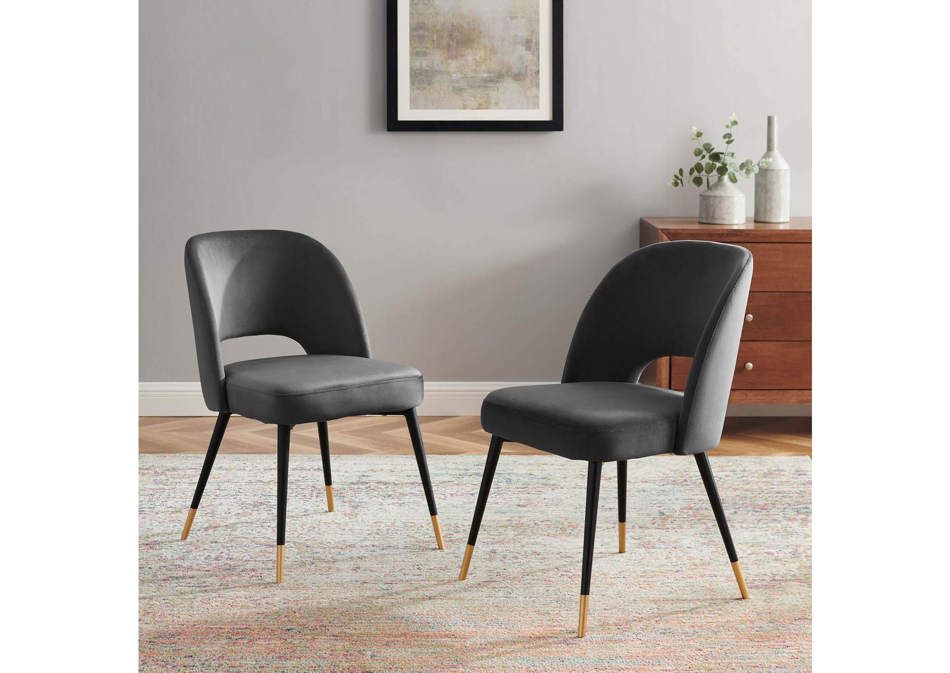 Rouse Performance Velvet Dining Side Chairs - Set Of 2 image 7