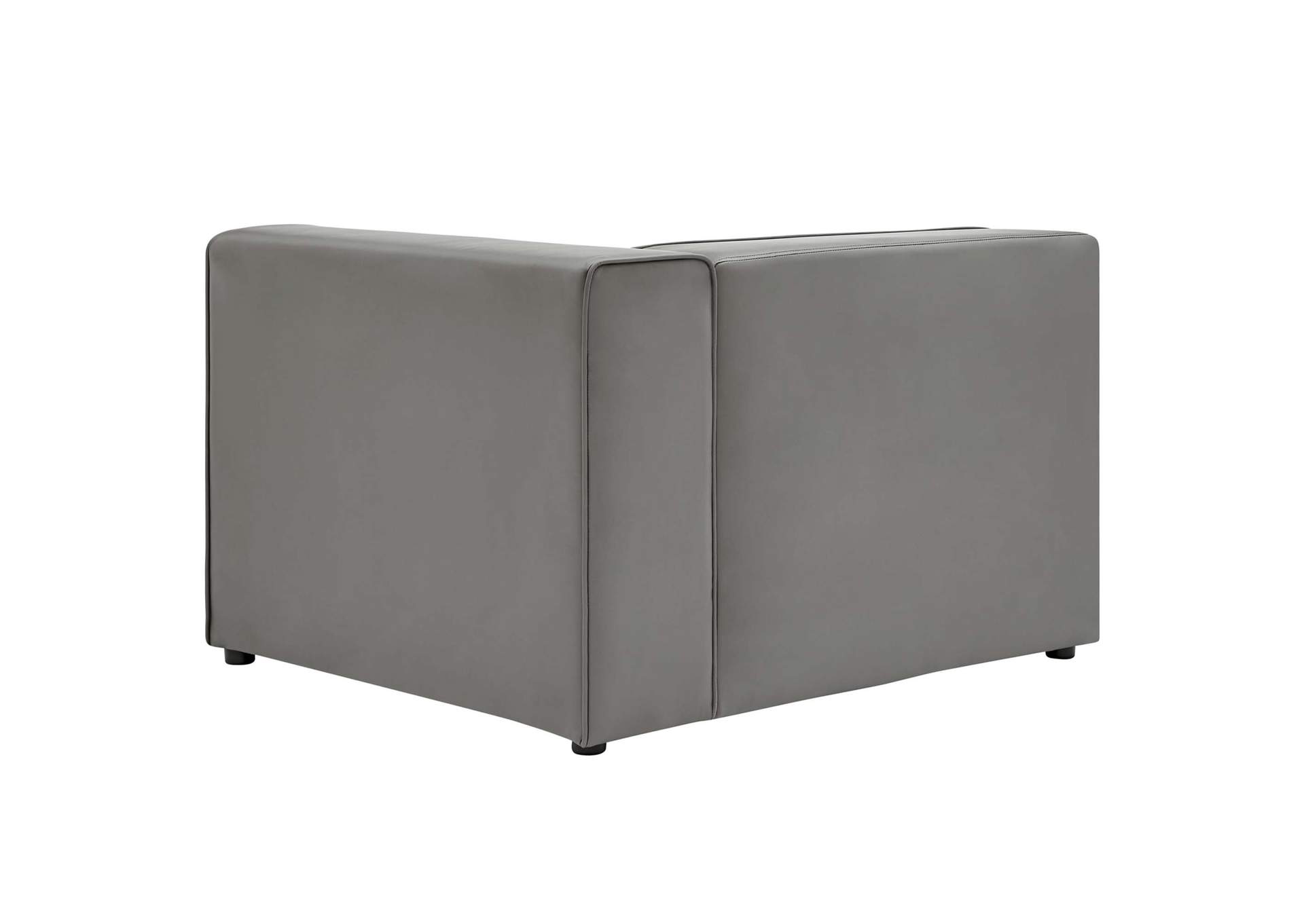 Mingle Vegan Leather Right-Arm Chair image 3
