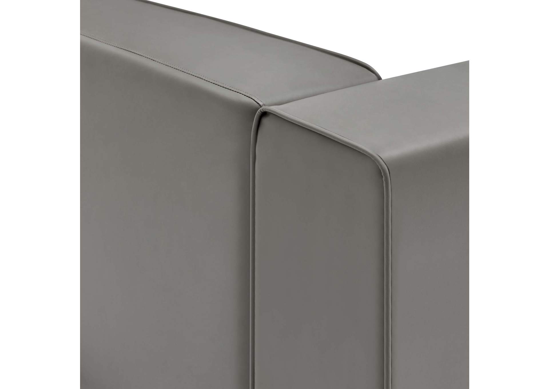 Mingle Vegan Leather Right-Arm Chair image 5