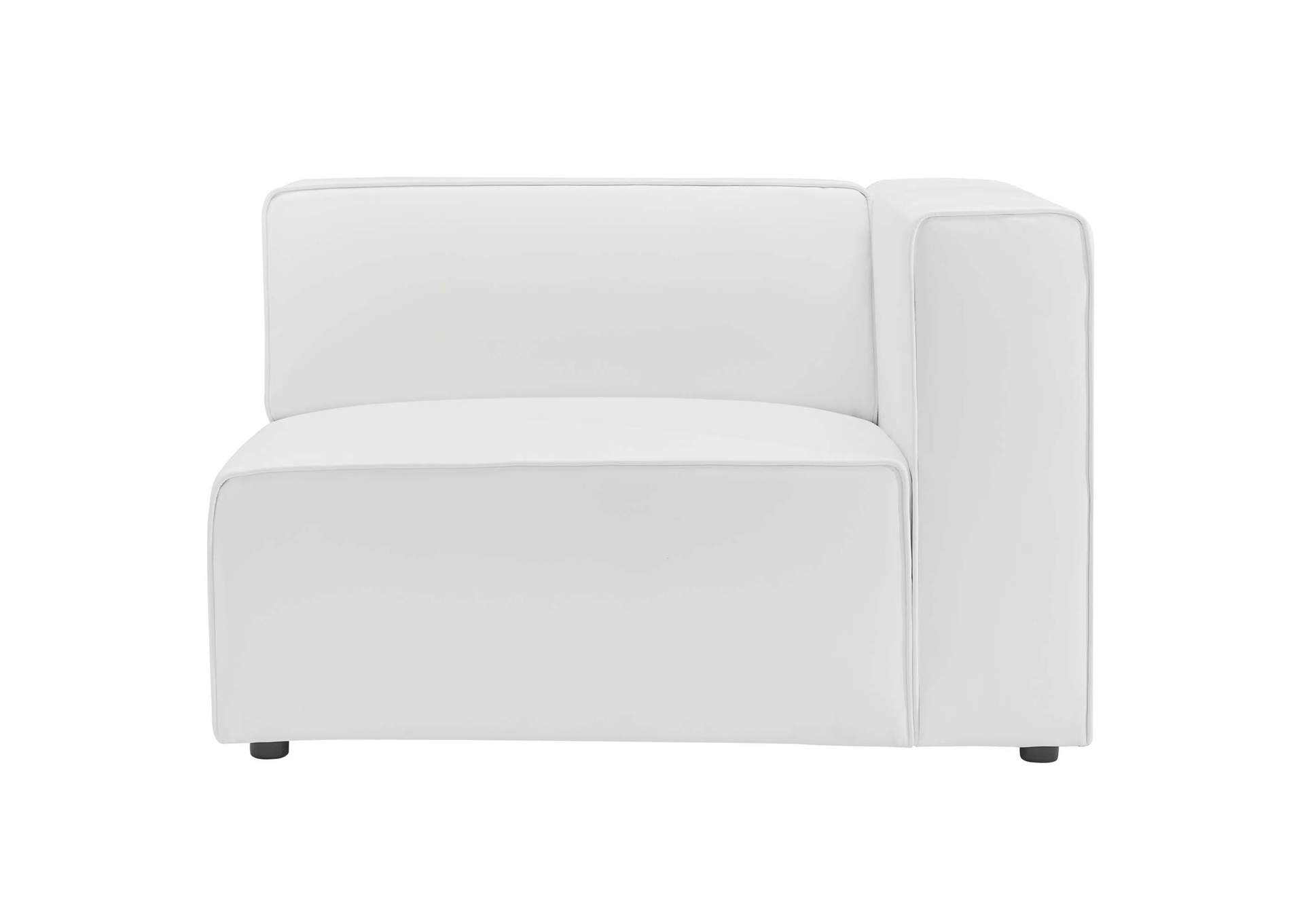 Mingle Vegan Leather Right-Arm Chair