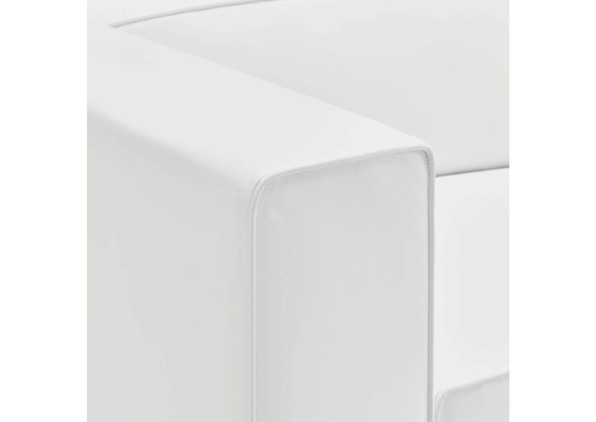 Mingle Vegan Leather Right-Arm Chair