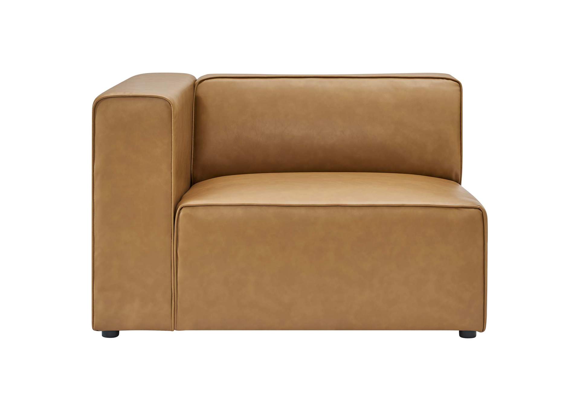 Mingle Vegan Leather Sofa And Ottoman Set