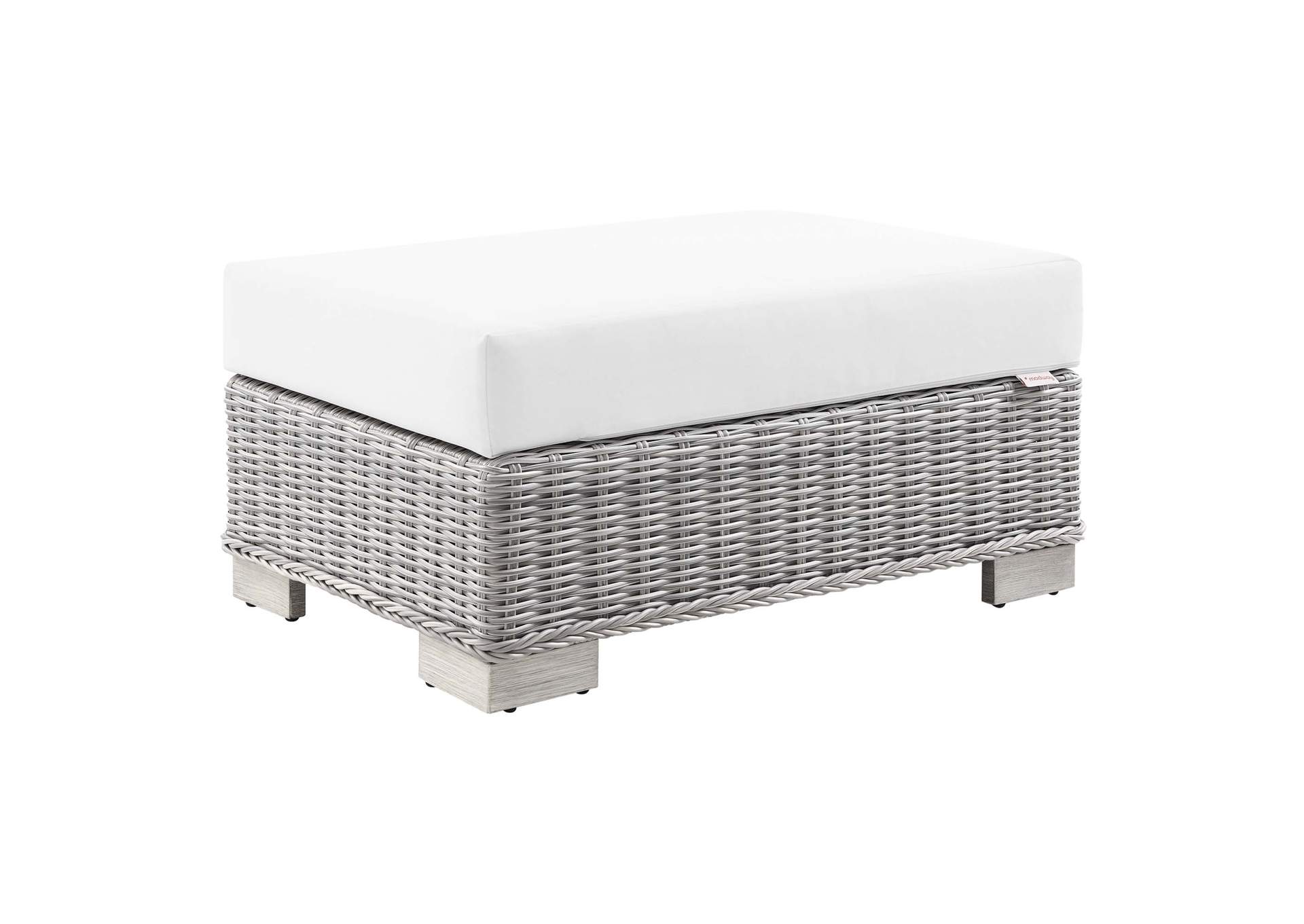 Conway Outdoor Patio Wicker Rattan Ottoman By Modway