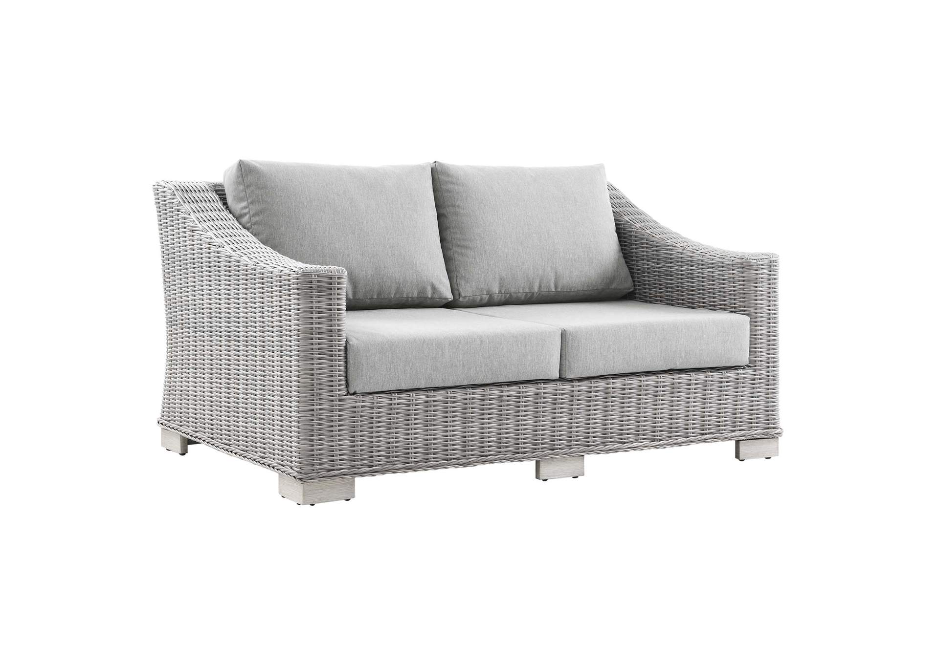Conway Outdoor Patio Wicker Rattan Loveseat By Modway