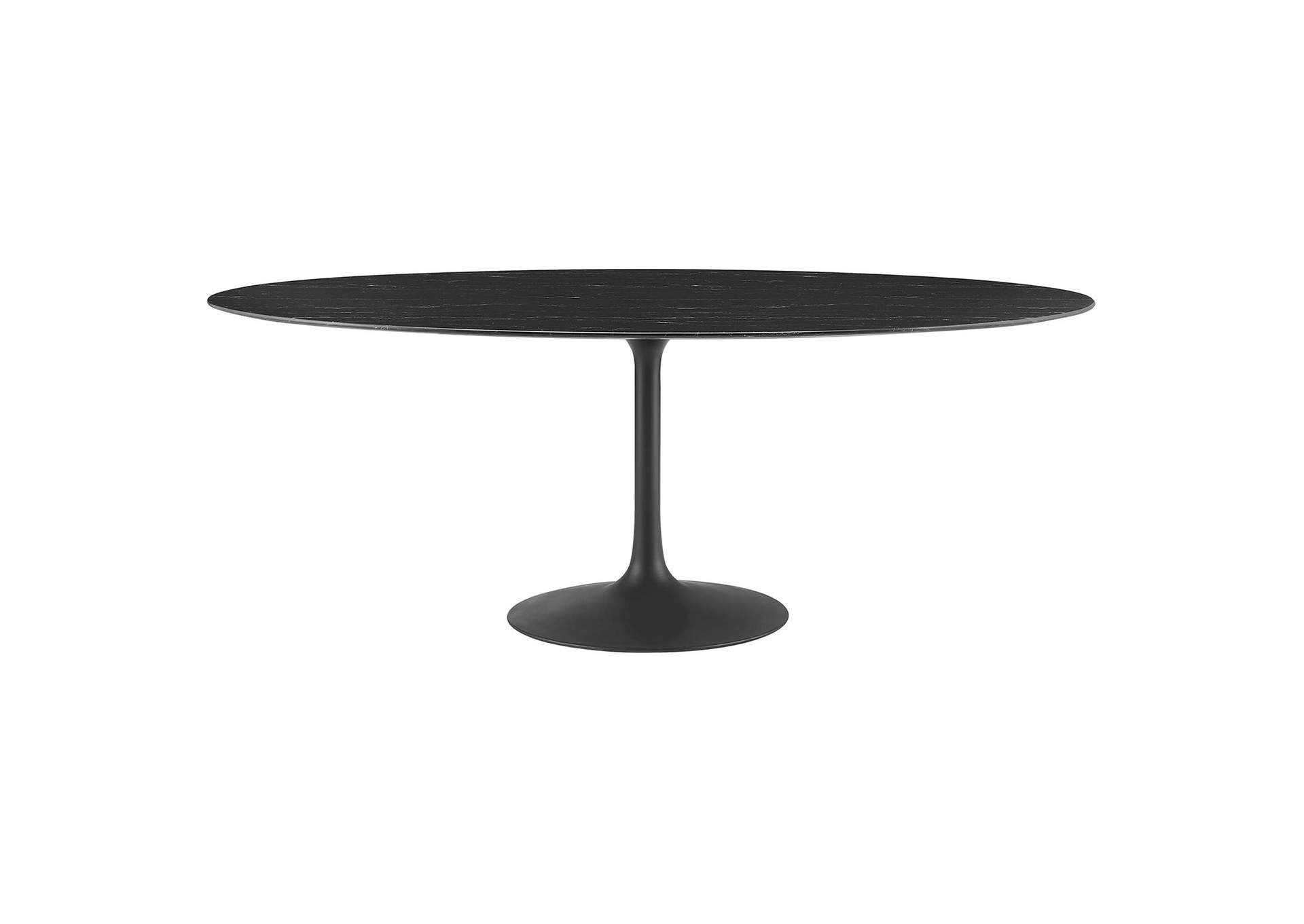Lippa 78" Oval Faux Marble Dining Table By Modway image 1