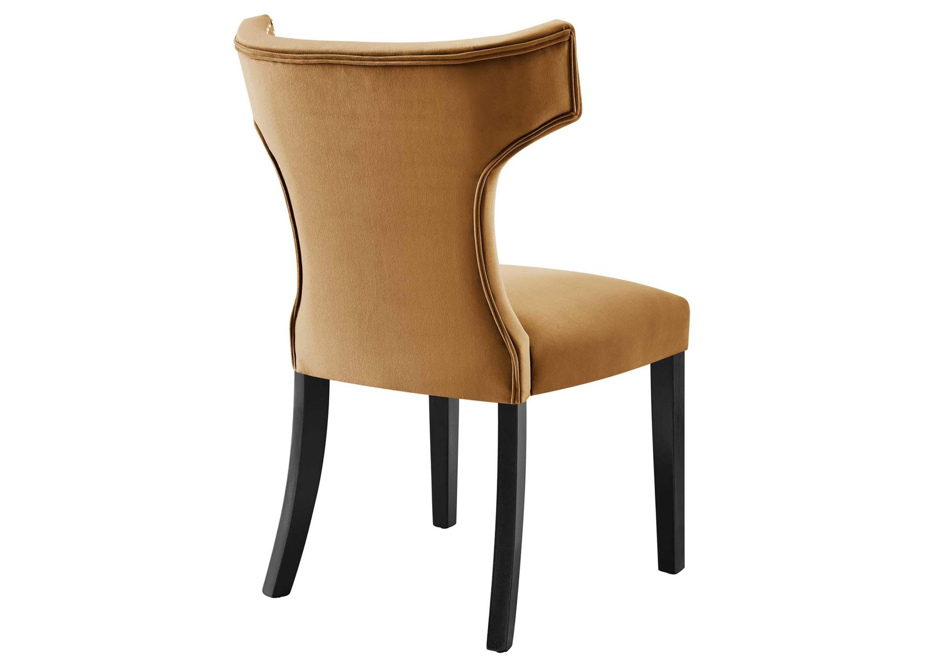 Curve Performance Velvet Dining Chairs - Set Of 2 image 5