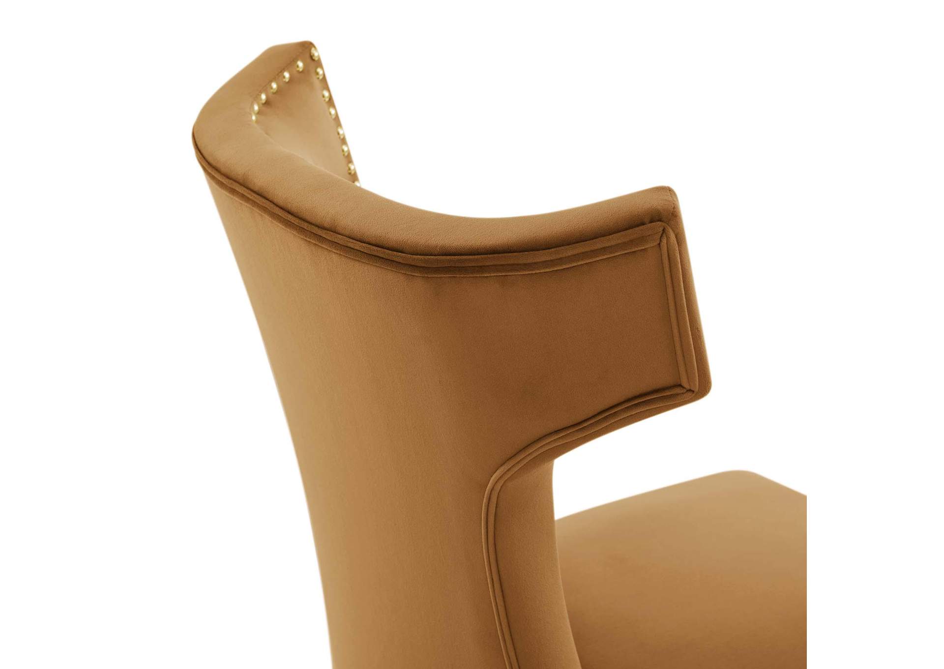 Curve Performance Velvet Dining Chairs - Set Of 2 image 6