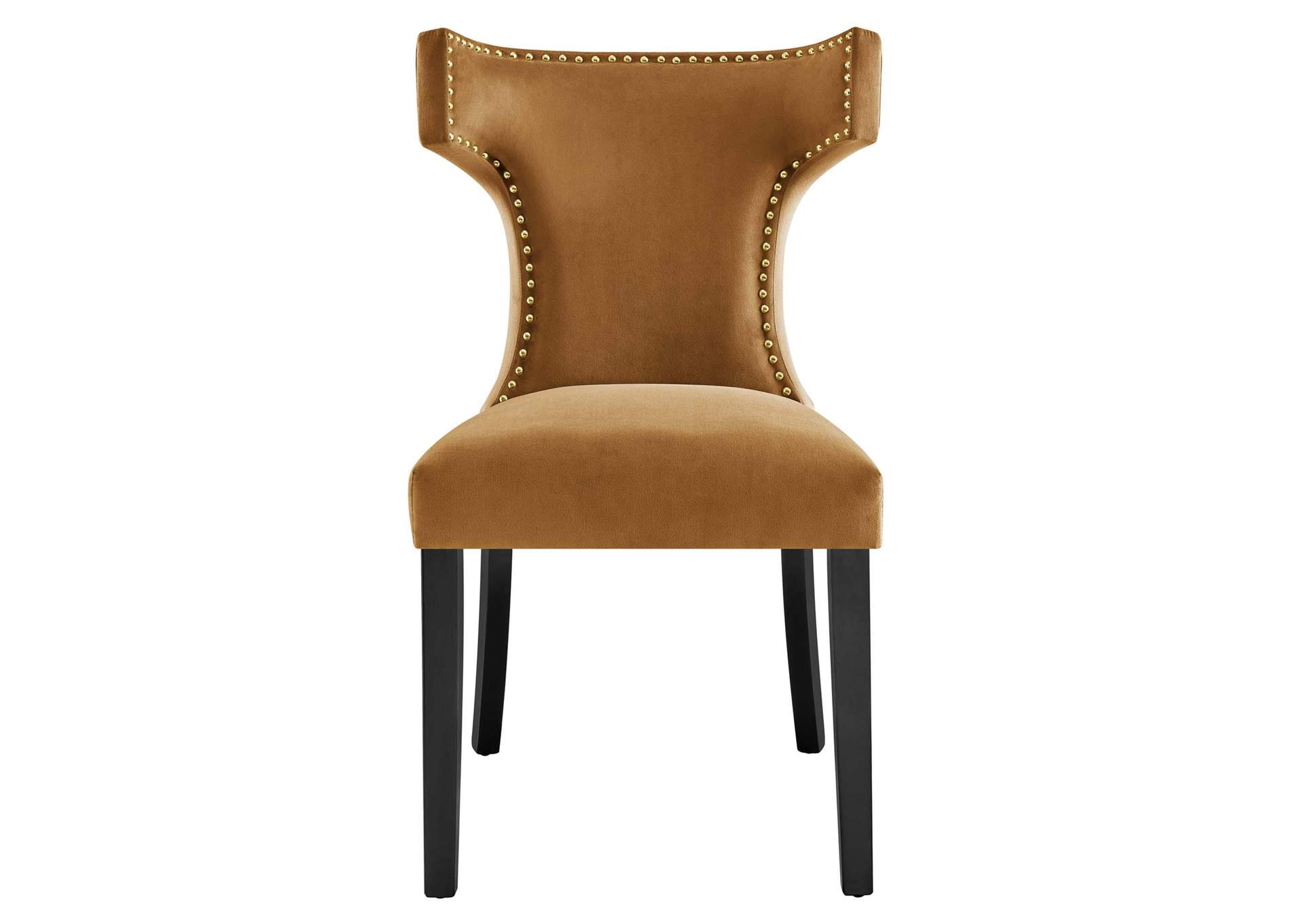 Curve Performance Velvet Dining Chairs - Set Of 2 image 8