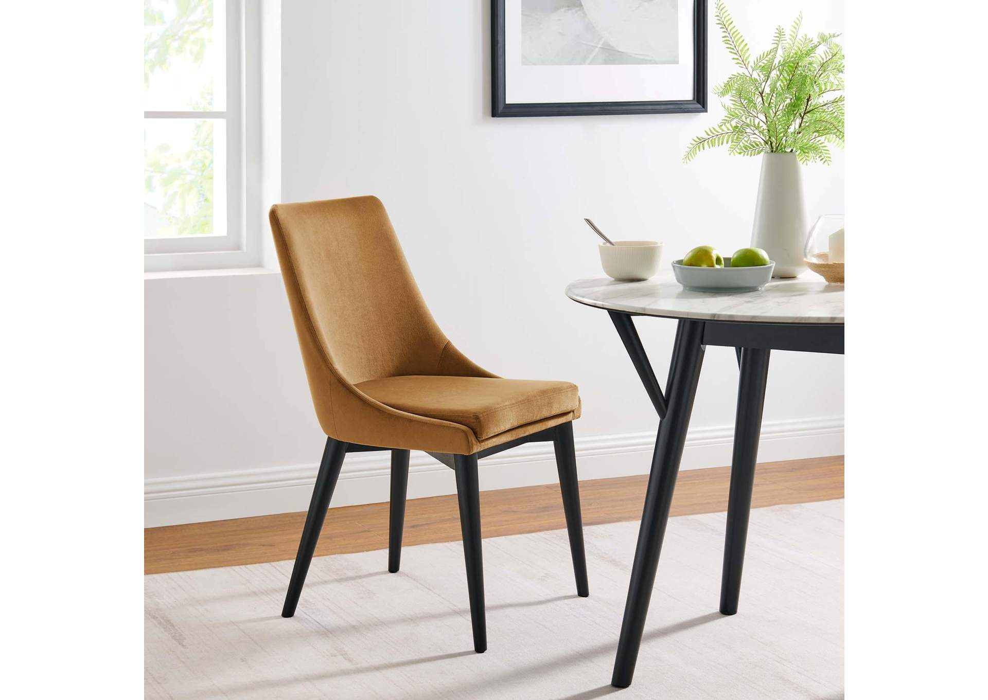 Viscount Performance Velvet Dining Chair image 10