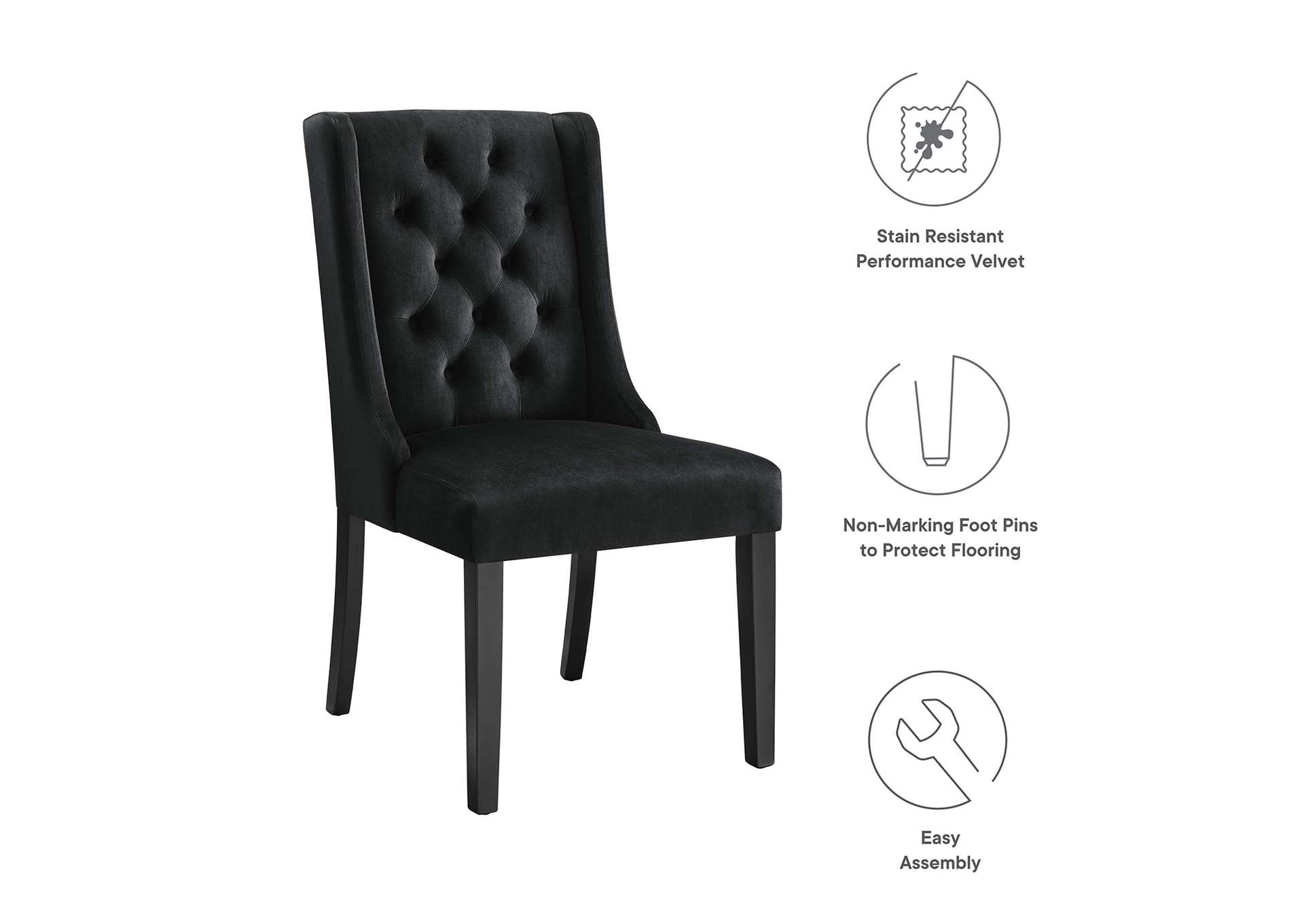 Baronet Performance Velvet Dining Chairs - Set Of 2 image 8
