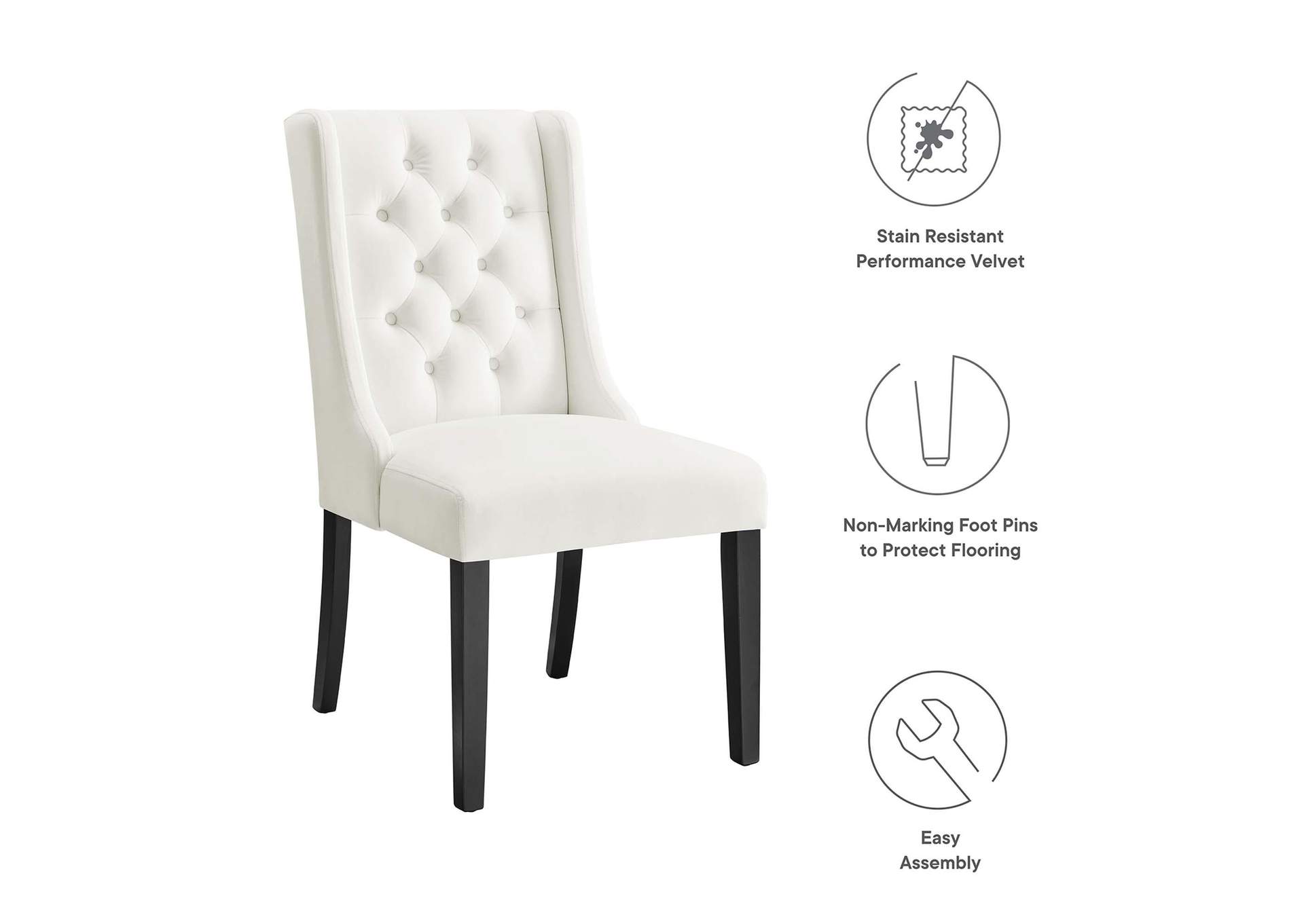 Baronet Performance Velvet Dining Chairs - Set Of 2 image 8