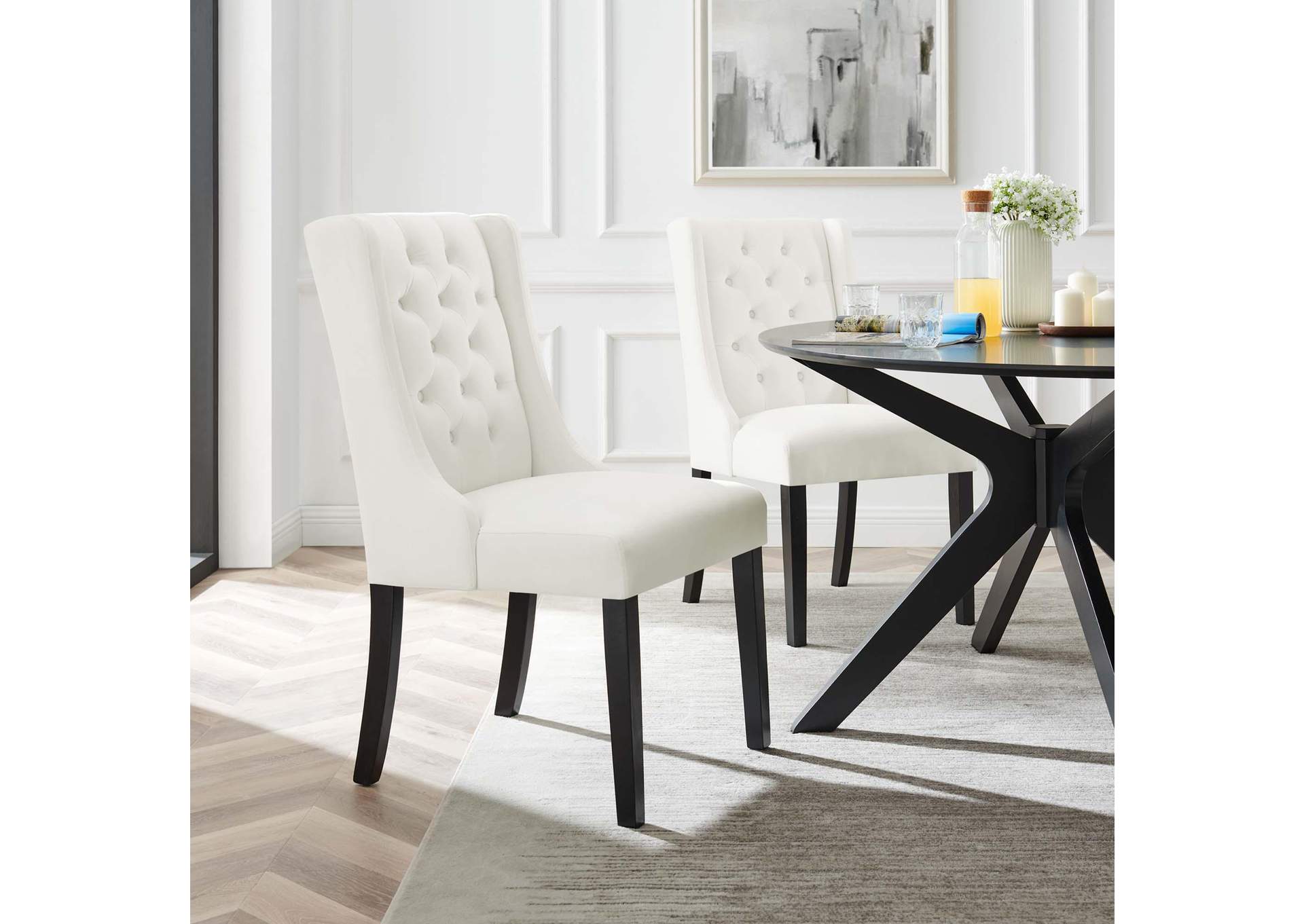 Baronet Performance Velvet Dining Chairs Set Of 2 By Modway image 10