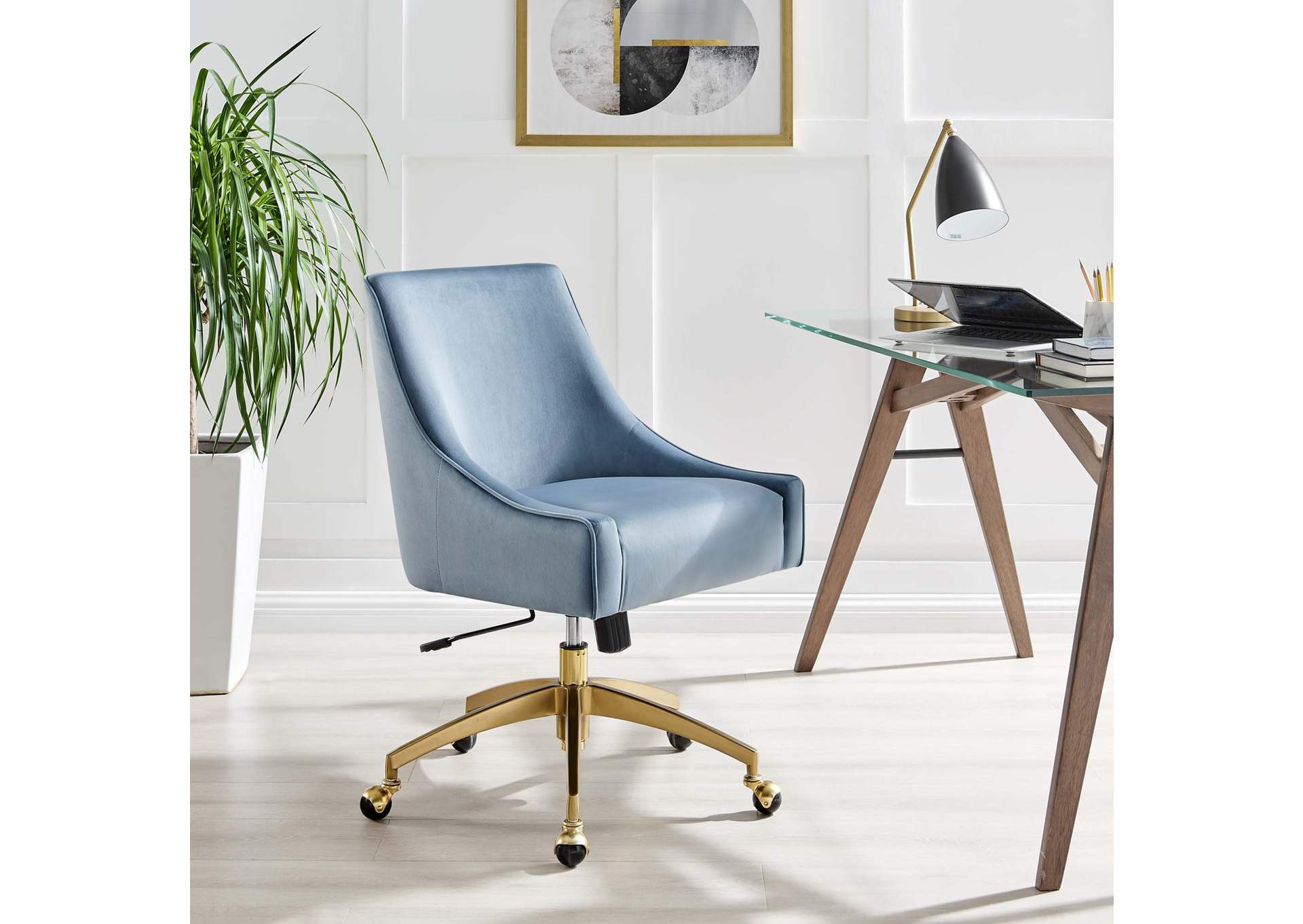 Discern Performance Velvet Office Chair image 6