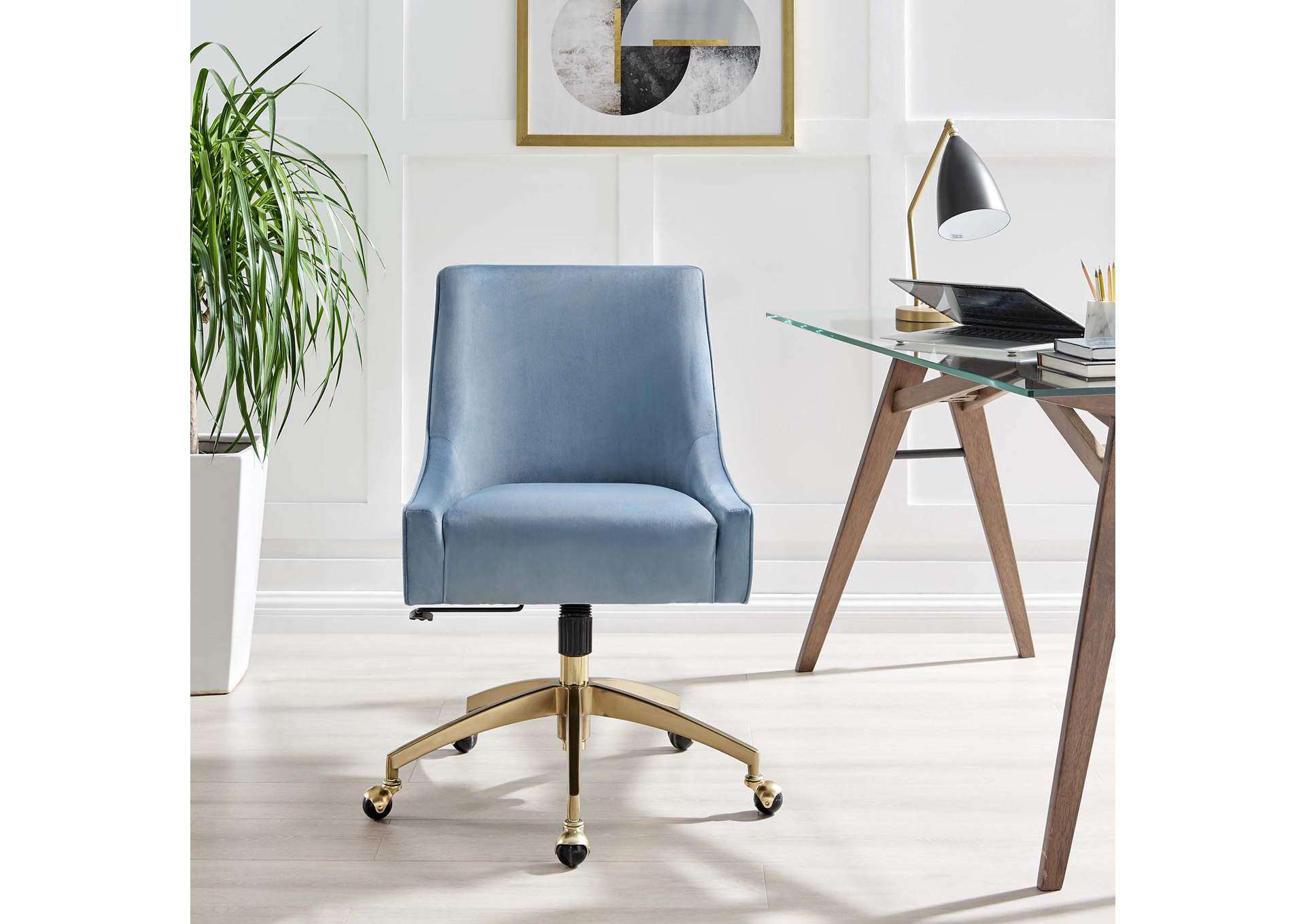 Discern Performance Velvet Office Chair image 8
