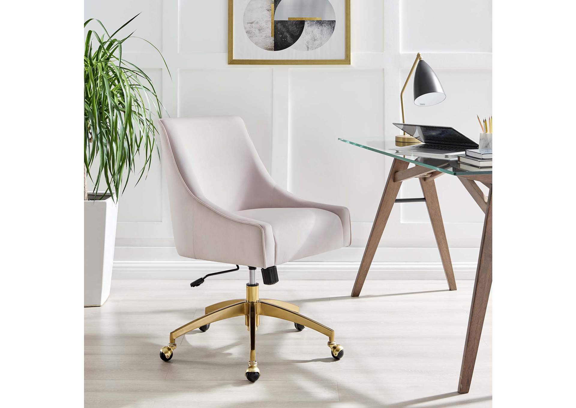 Discern Performance Velvet Office Chair image 6
