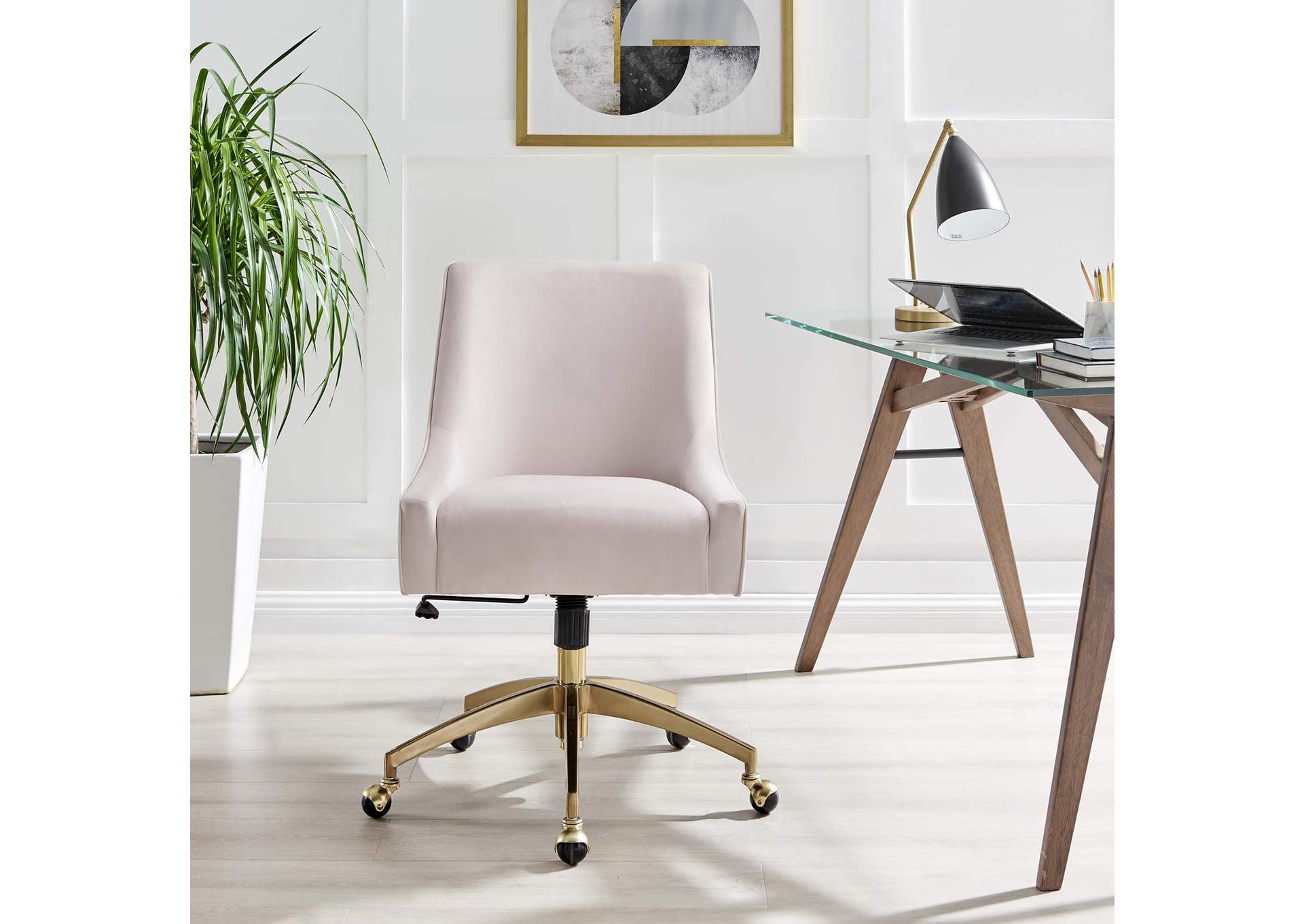 Discern Performance Velvet Office Chair image 8