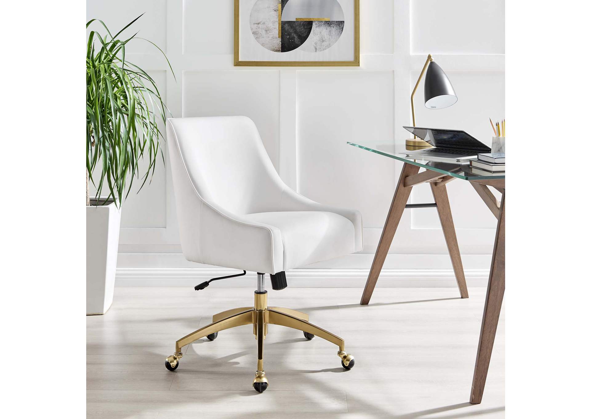 Discern Performance Velvet Office Chair image 6