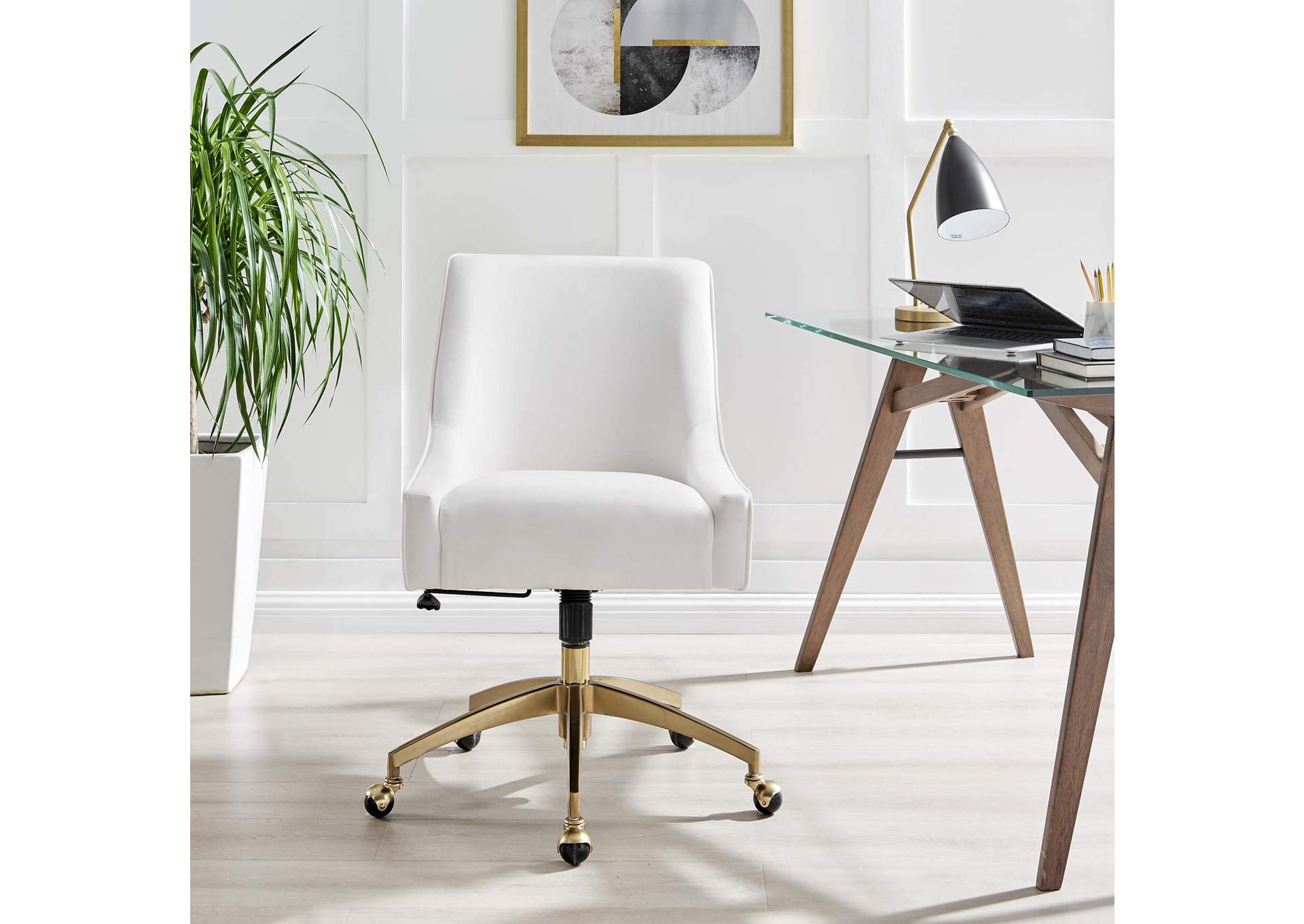 Discern Performance Velvet Office Chair image 8