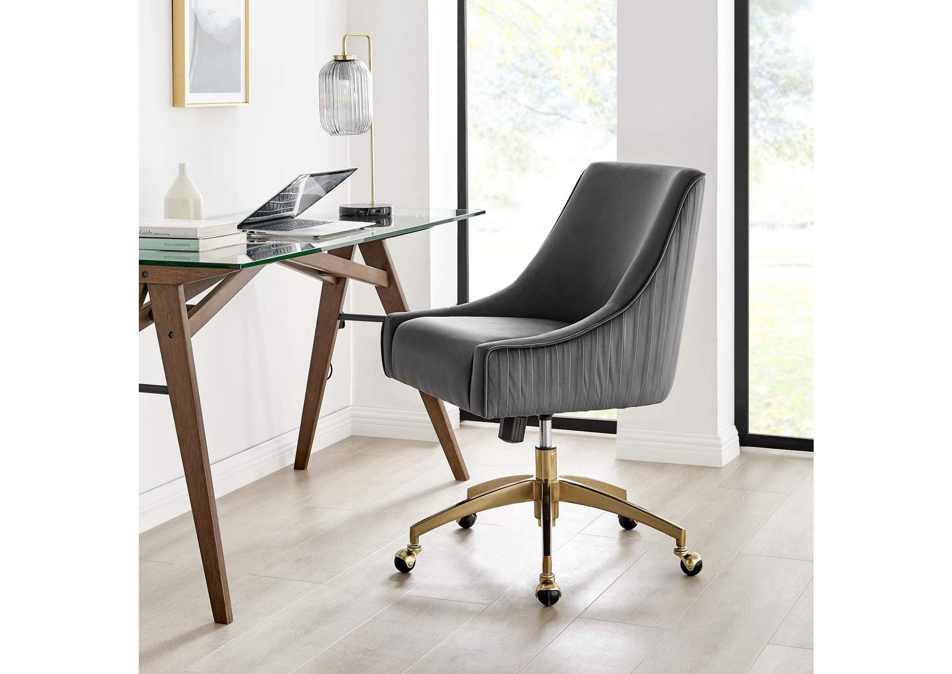 Discern Performance Velvet Office Chair image 6