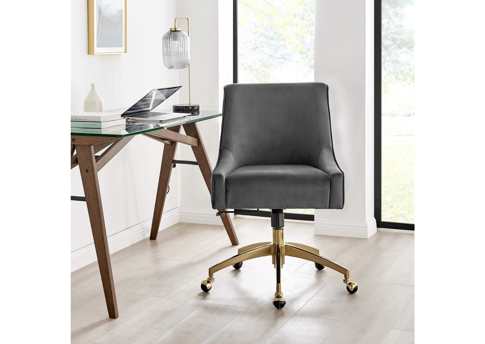 Discern Performance Velvet Office Chair image 8