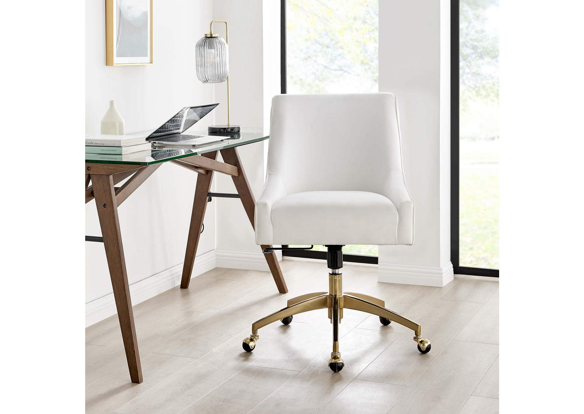 Discern Performance Velvet Office Chair image 8