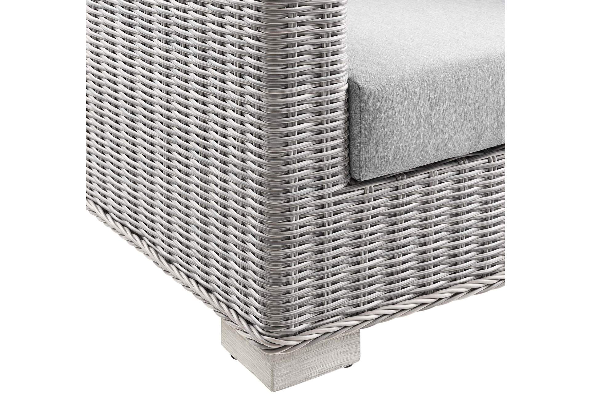 Conway 4-Piece Outdoor Patio Wicker Rattan Furniture Set By Modway