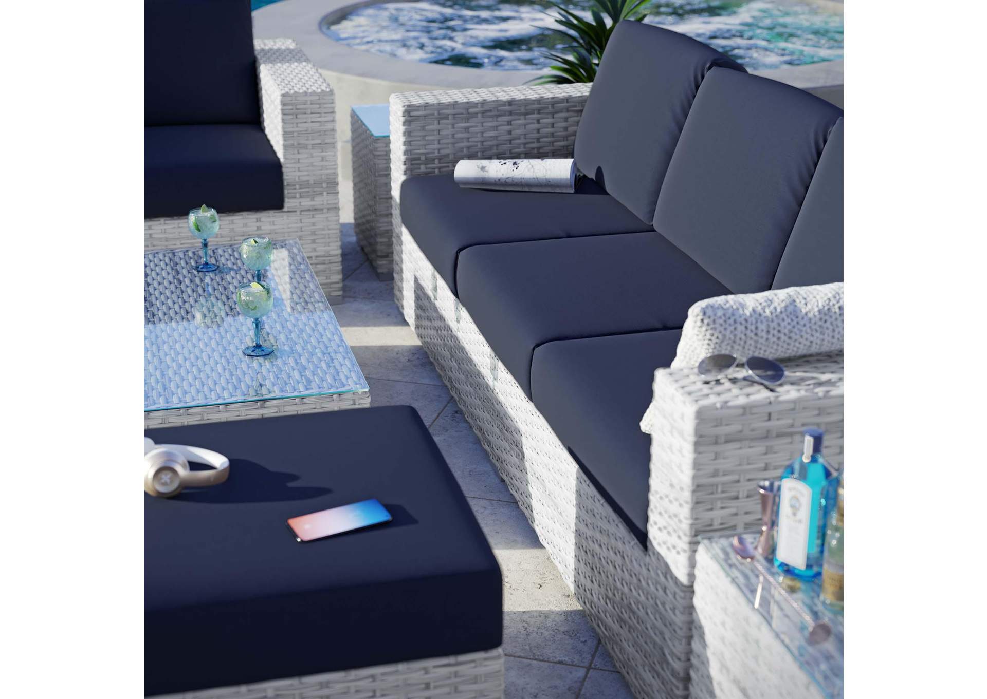 Convene 6-Piece Outdoor Patio Set By Modway image 4