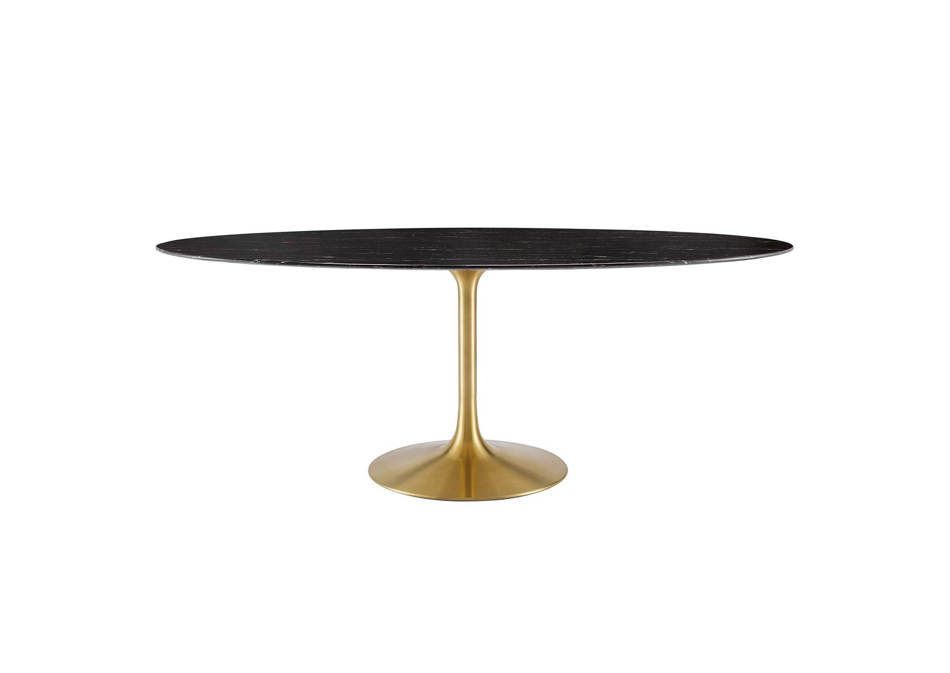 Lippa 78" Oval Faux Marble Dining Table By Modway image 1