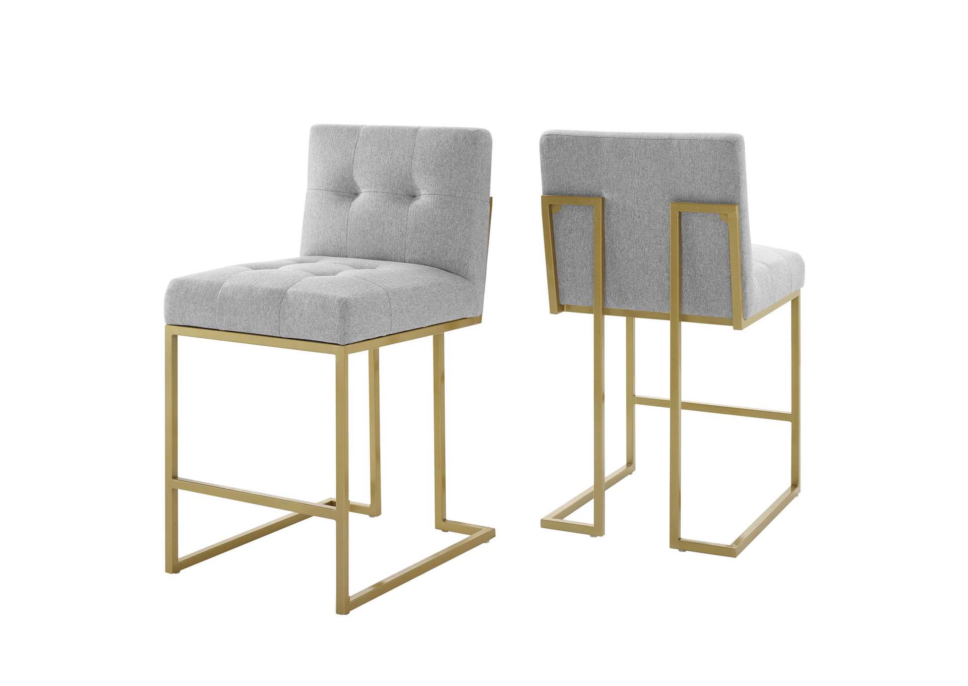 Privy Upholstered Fabric Counter Stool Set Of 2 By Modway image 1