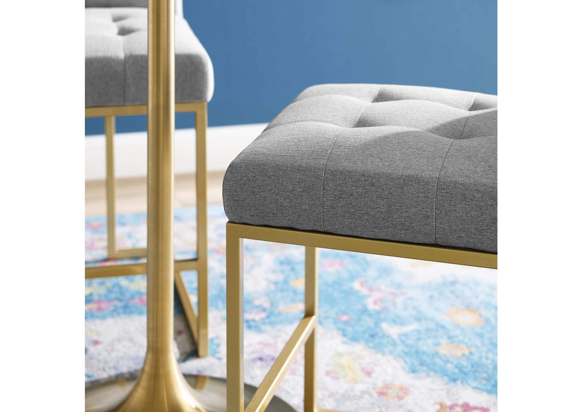 Privy Upholstered Fabric Counter Stool Set Of 2 By Modway image 9