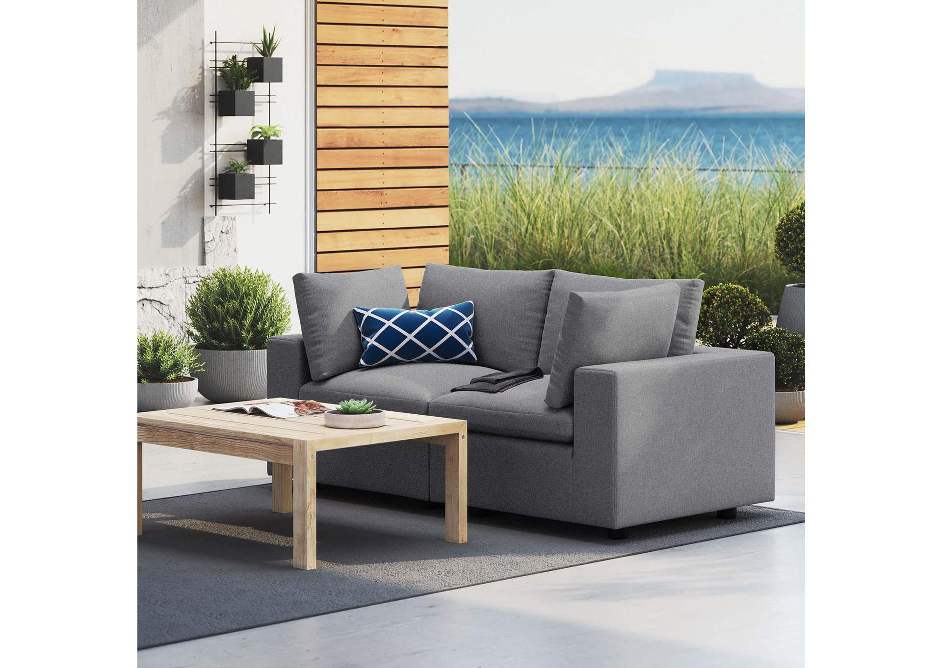 Commix Sunbrella® Outdoor Patio Loveseat By Modway image 9