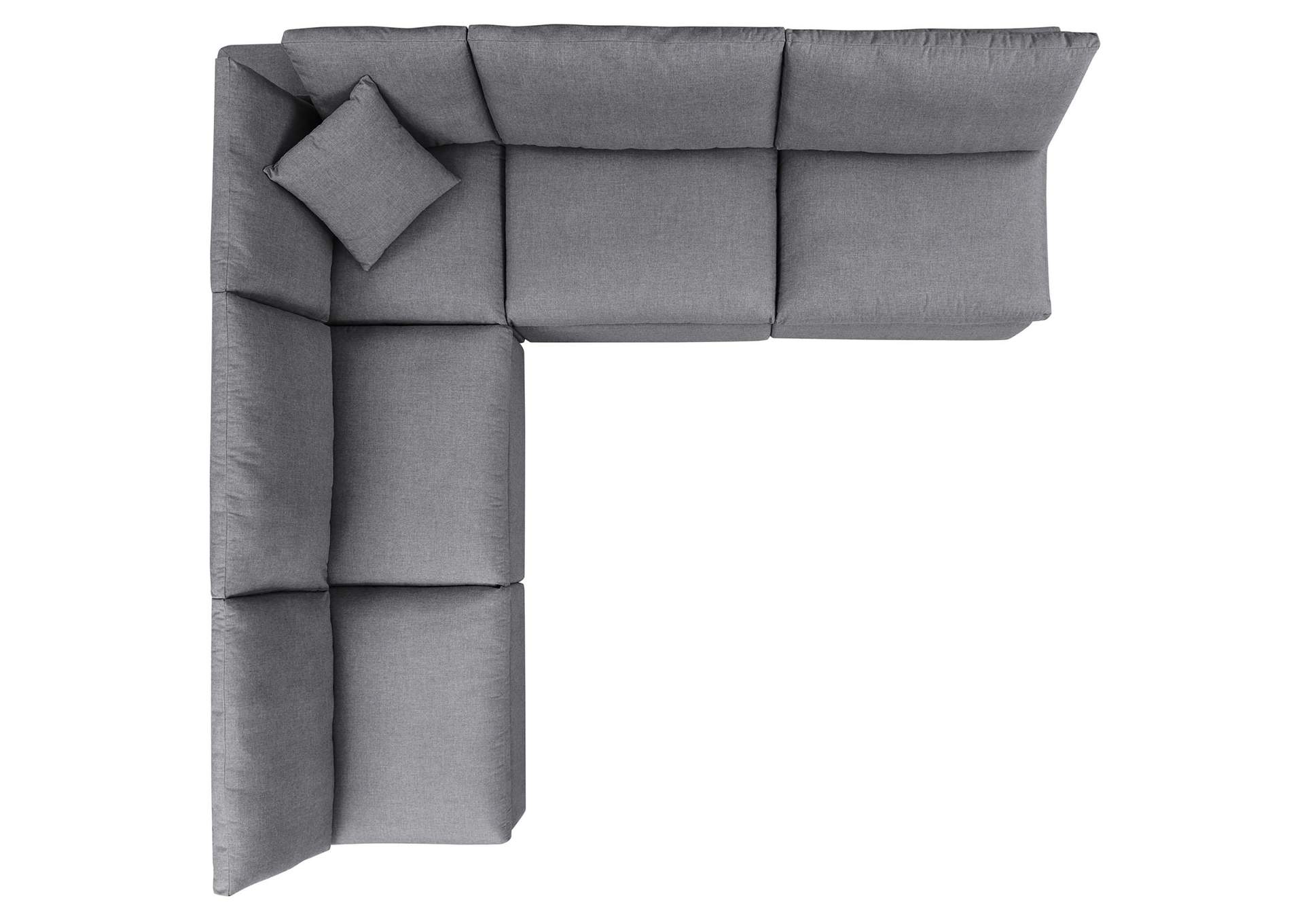 Commix 5 Piece Sunbrella® Outdoor Patio Sectional Sofa image 3