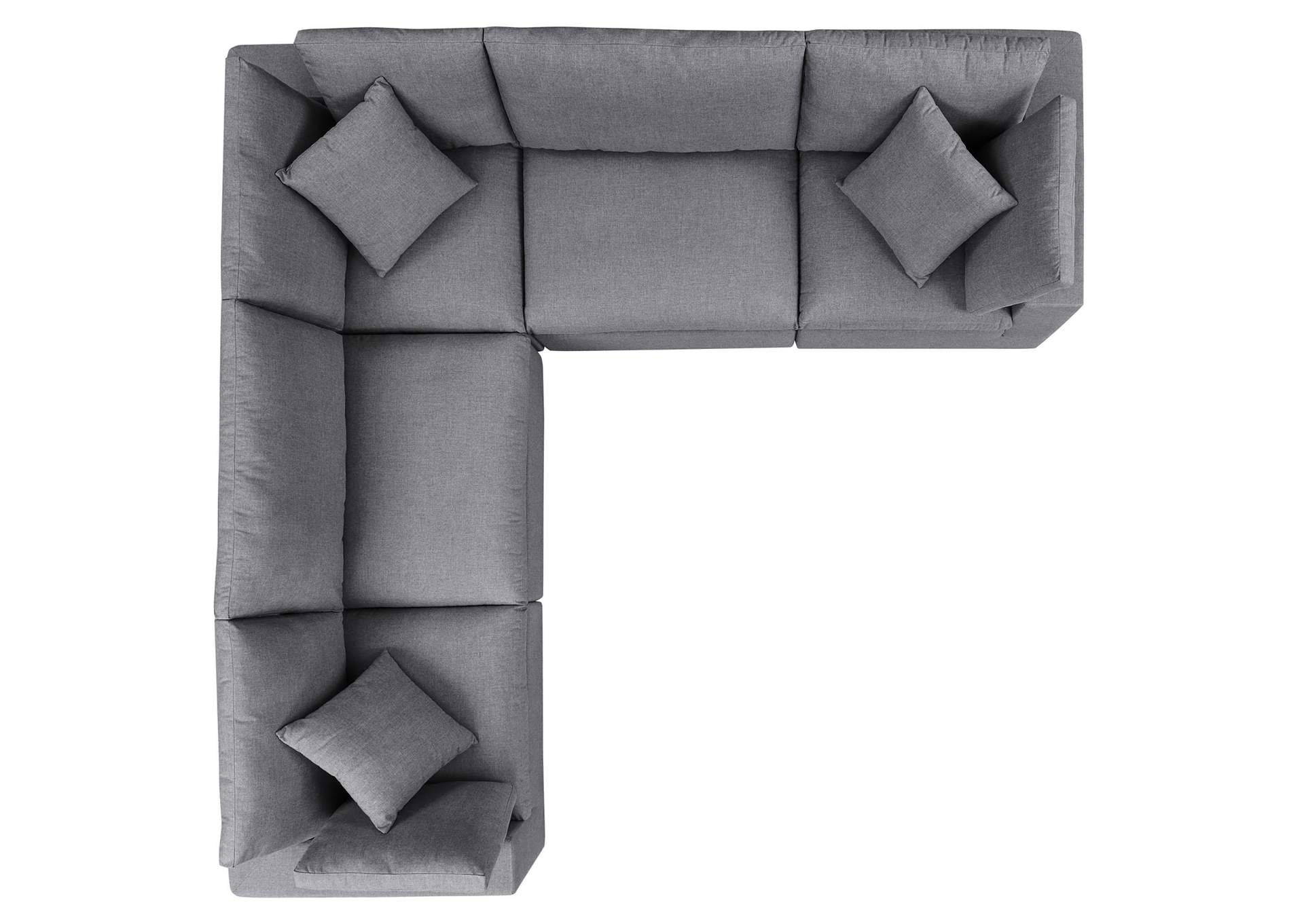Commix 5 Piece Sunbrella® Outdoor Patio Sectional Sofa image 3