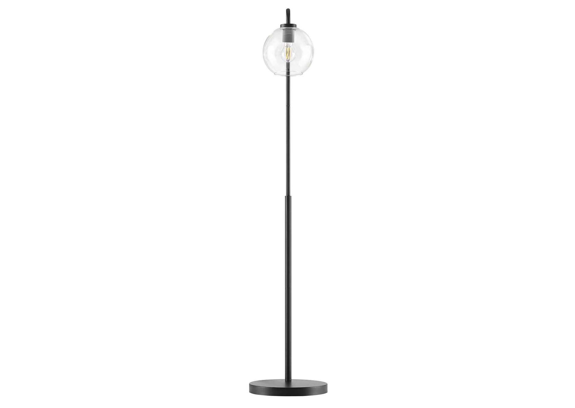 Silo Glass Globe Glass And Metal Floor Lamp