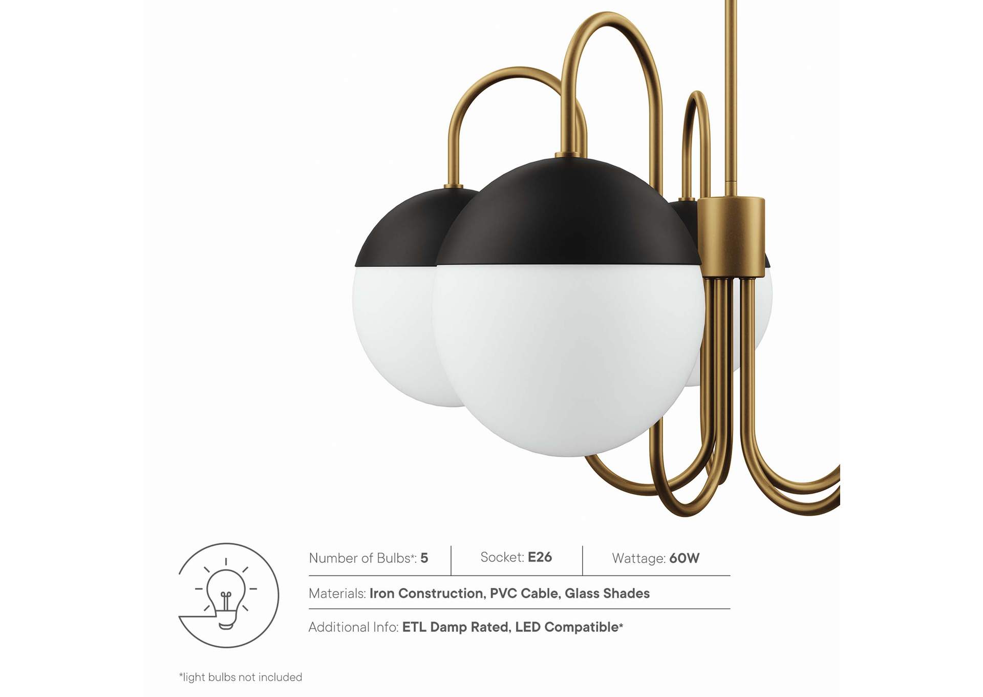 Stellar 5-Light Chandelier