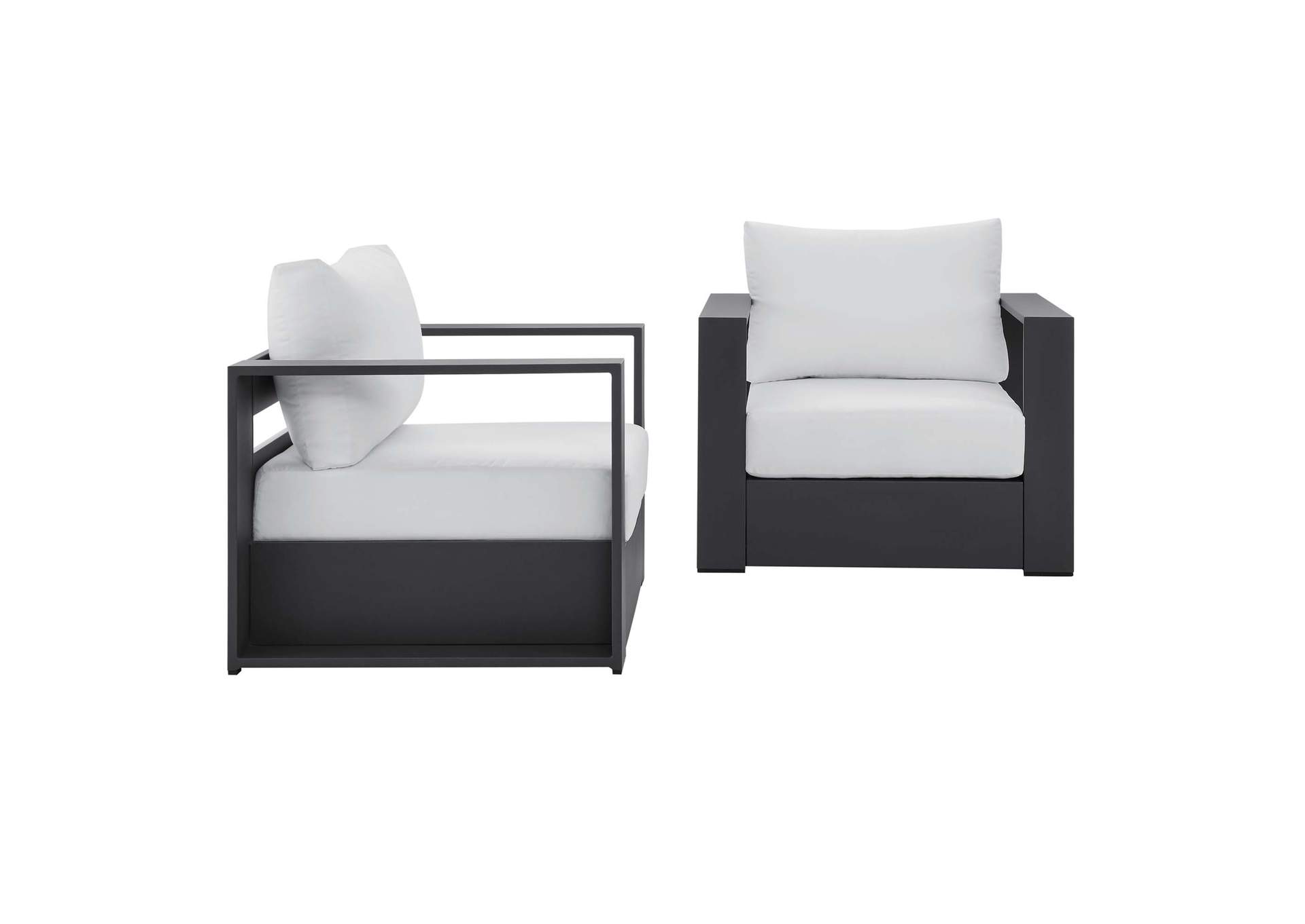 Tahoe 2-Piece Outdoor Patio Powder-Coated Aluminum Armchair Set By Modway