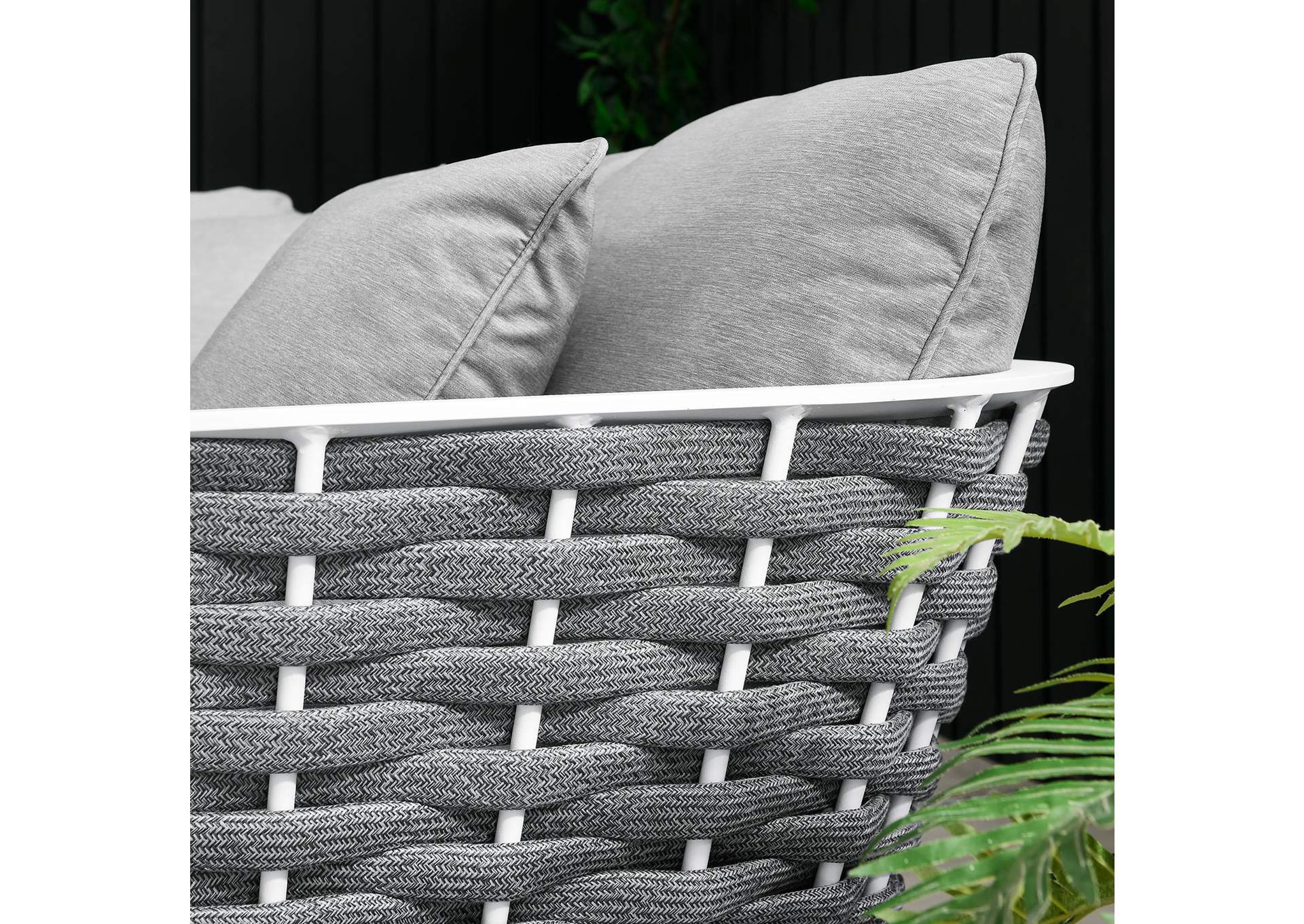 Stance Outdoor Patio Aluminum Small Sectional Sofa image 13