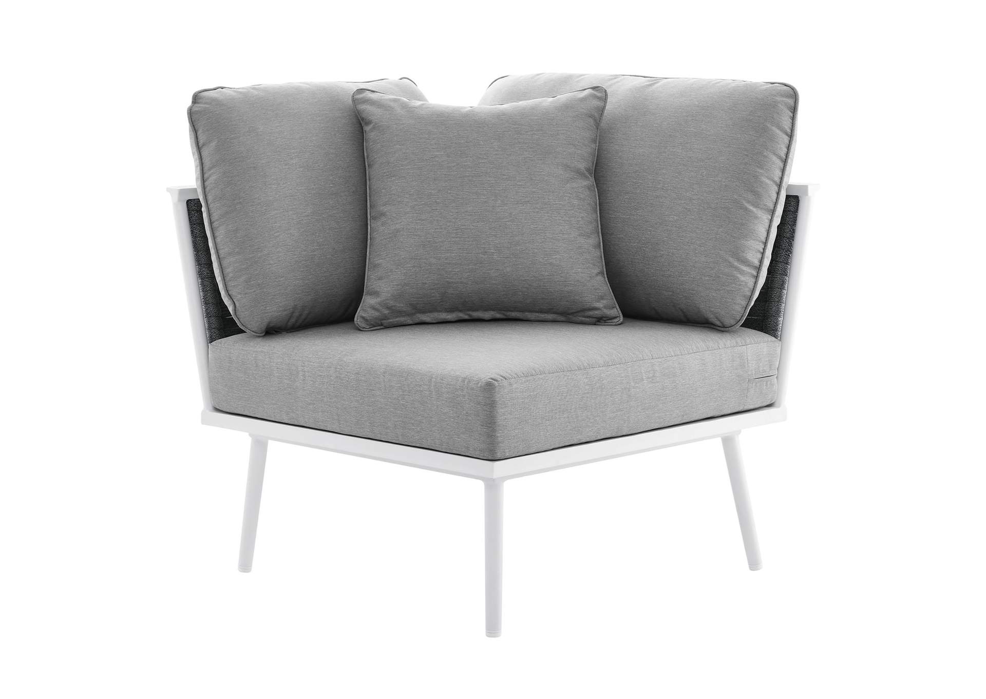 Stance Outdoor Patio Aluminum Small Sectional Sofa image 9