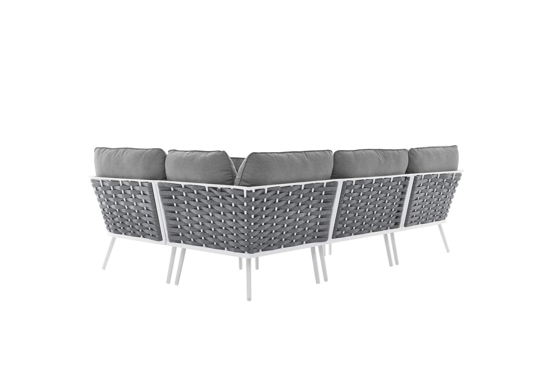 Stance Outdoor Patio Aluminum Large Sectional Sofa image 13