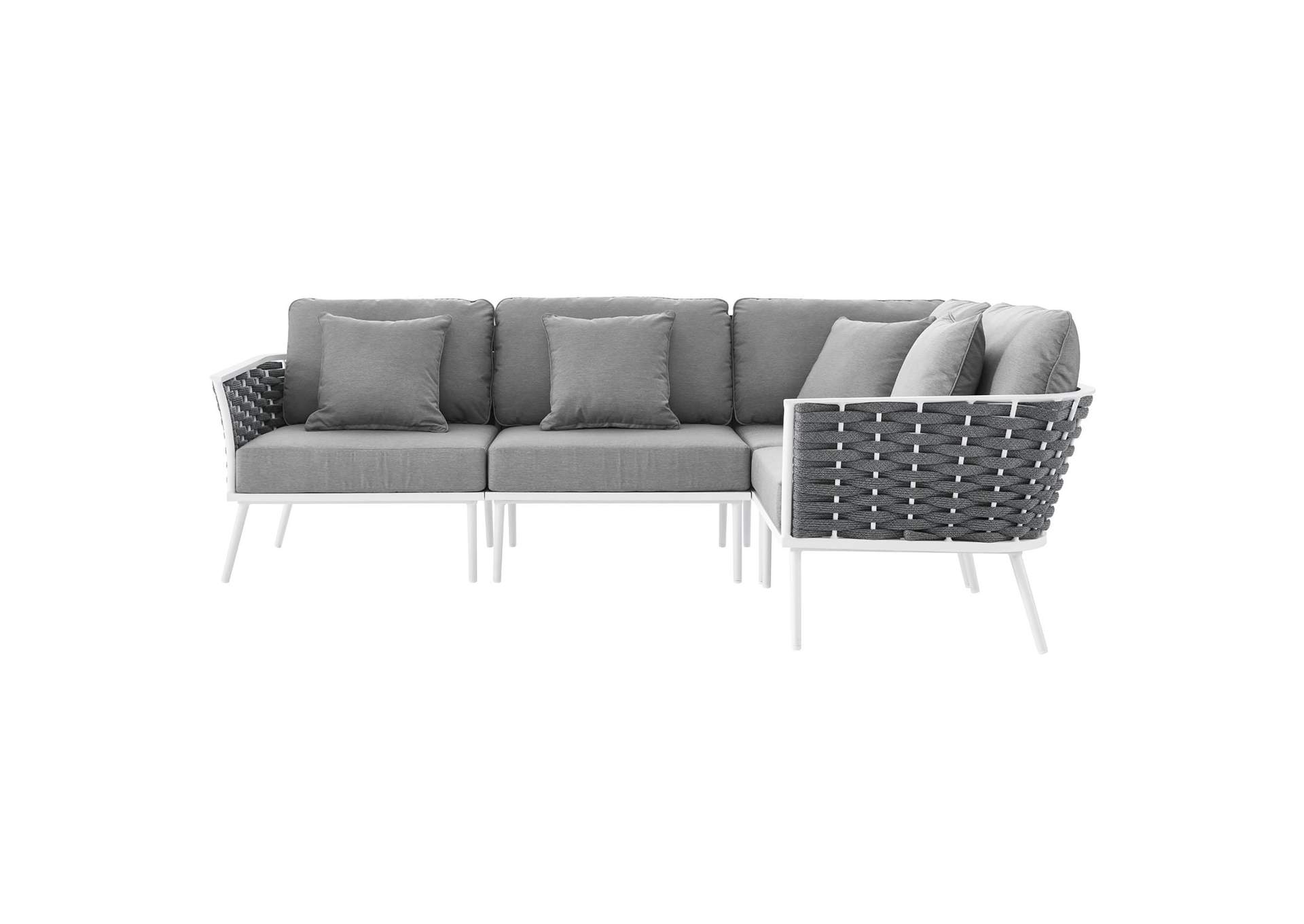 Stance Outdoor Patio Aluminum Large Sectional Sofa image 3